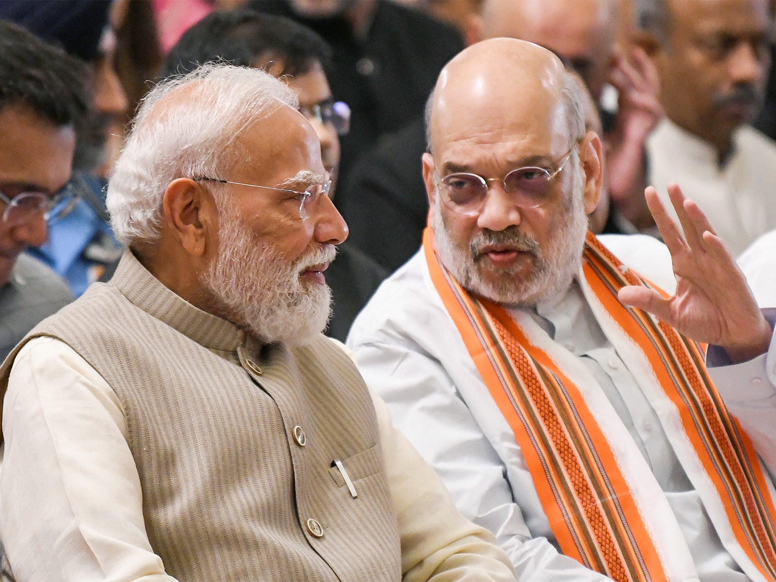Union Home Minister Amit Shah with PM Modi (File photo/ANI)