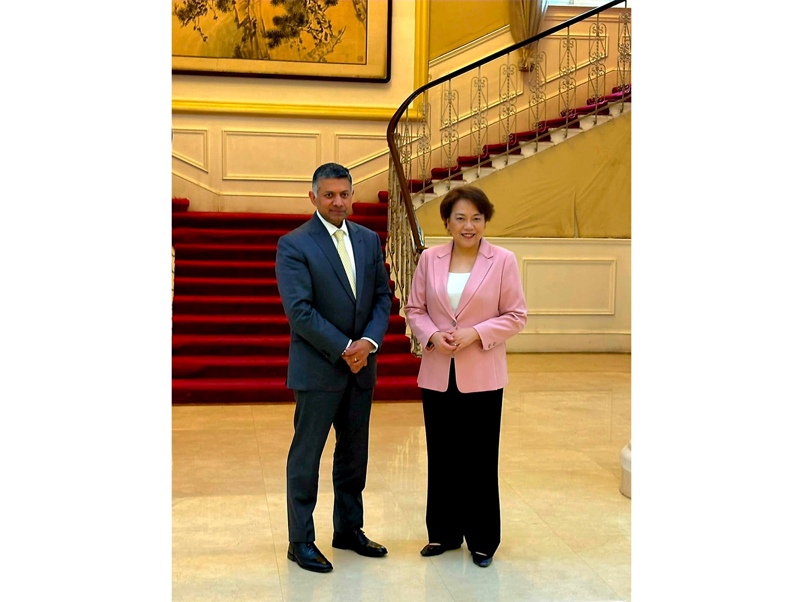 Indian Ambassador to China, Vikram Doraiswami with Chen Bo, President of the China Institute of International Studies(CIIS) (Photo: X@EOIBeijing) Indian Ambassador to China, Vikram Doraiswami with Chen Bo, President of the China Institute of International Studies(CIIS) (Photo: X@EOIBeijing)