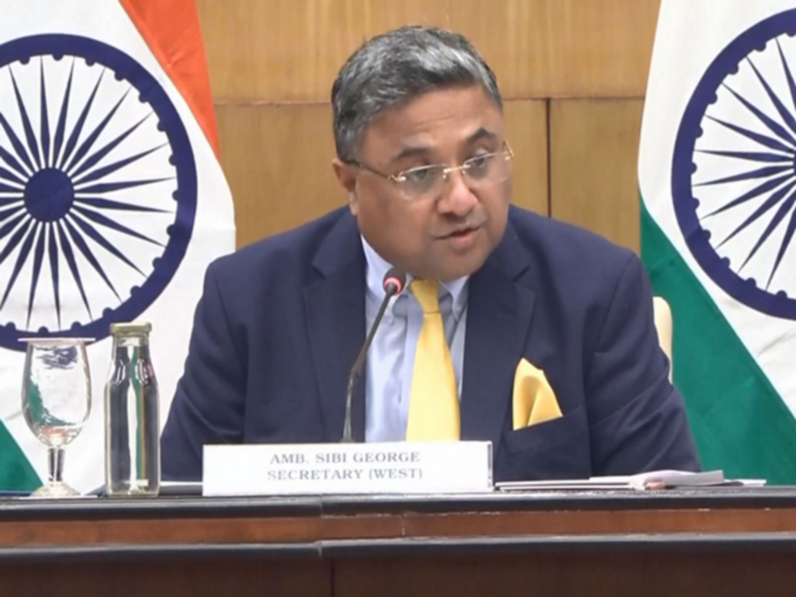 Secretary (West) in the Ministry of External Affairs, Sibi George (File Photo/MEAYoutube)