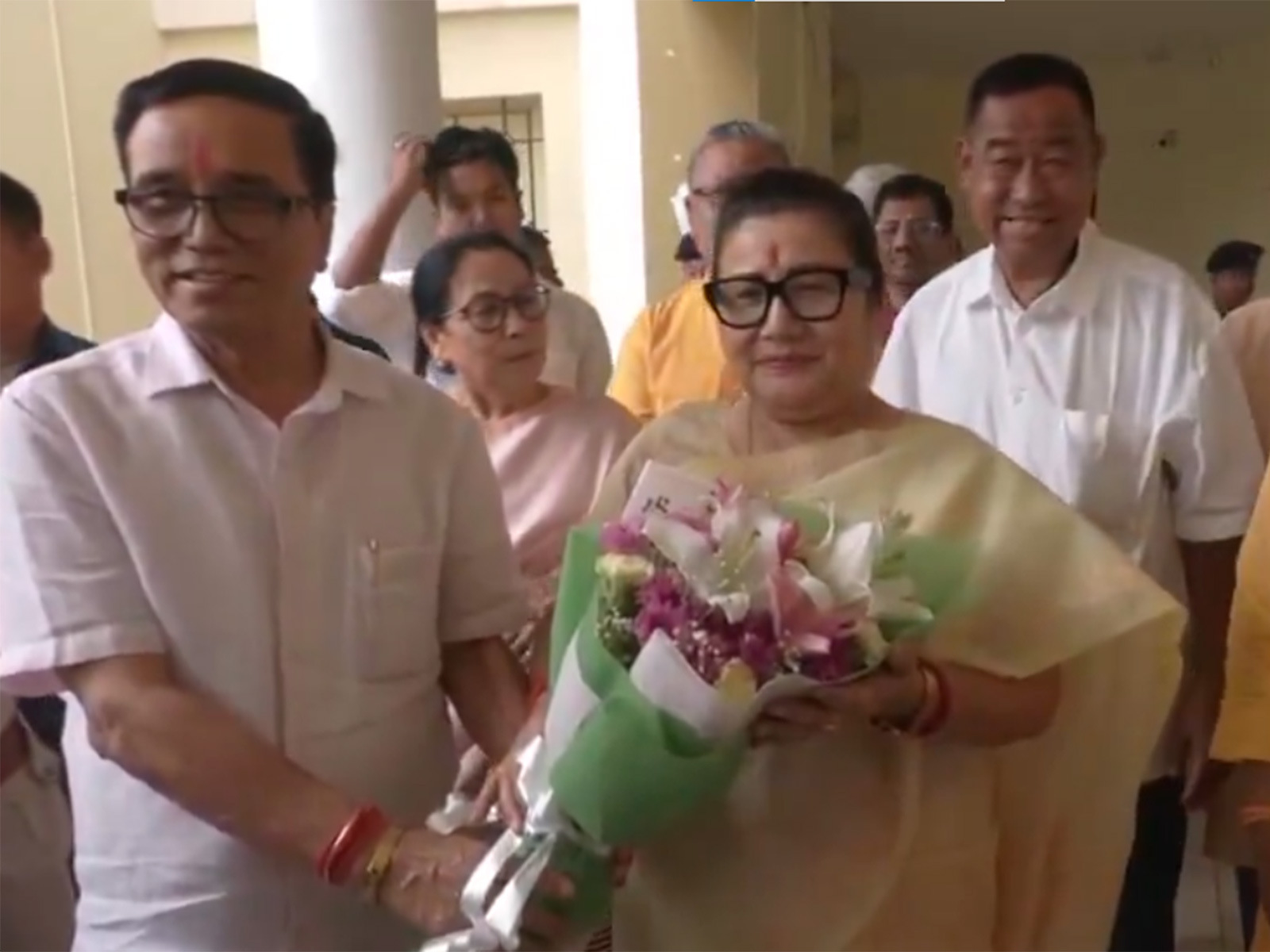 Manipur BJP President Adhikarimayum Sharda Devi (Photo/ANI) Manipur BJP President Adhikarimayum Sharda Devi (Photo/ANI)