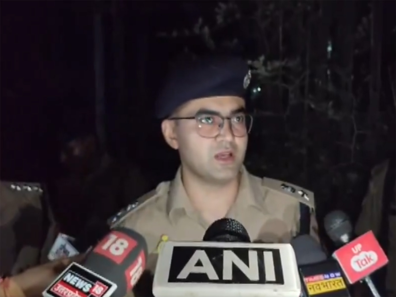 Deputy Superintendent of Police (DSP) Aditya Langh addressing the media (Photo/ANI)