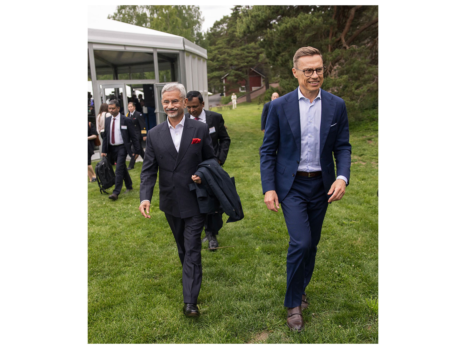 External Affairs Minister S Jaishankar with Finnish President Alexander Stubb. (Photo: X/@alexstubb) External Affairs Minister S Jaishankar with Finnish President Alexander Stubb. (Photo: X/@alexstubb)