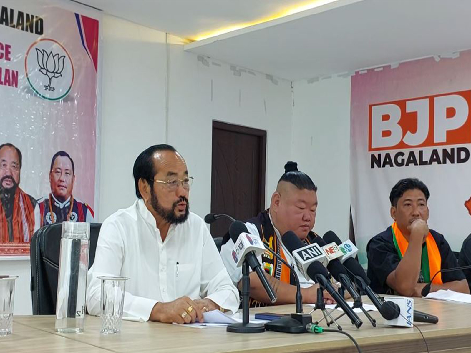 BJP Nagaland holds press conference marking BJP Nagaland holds press conference marking