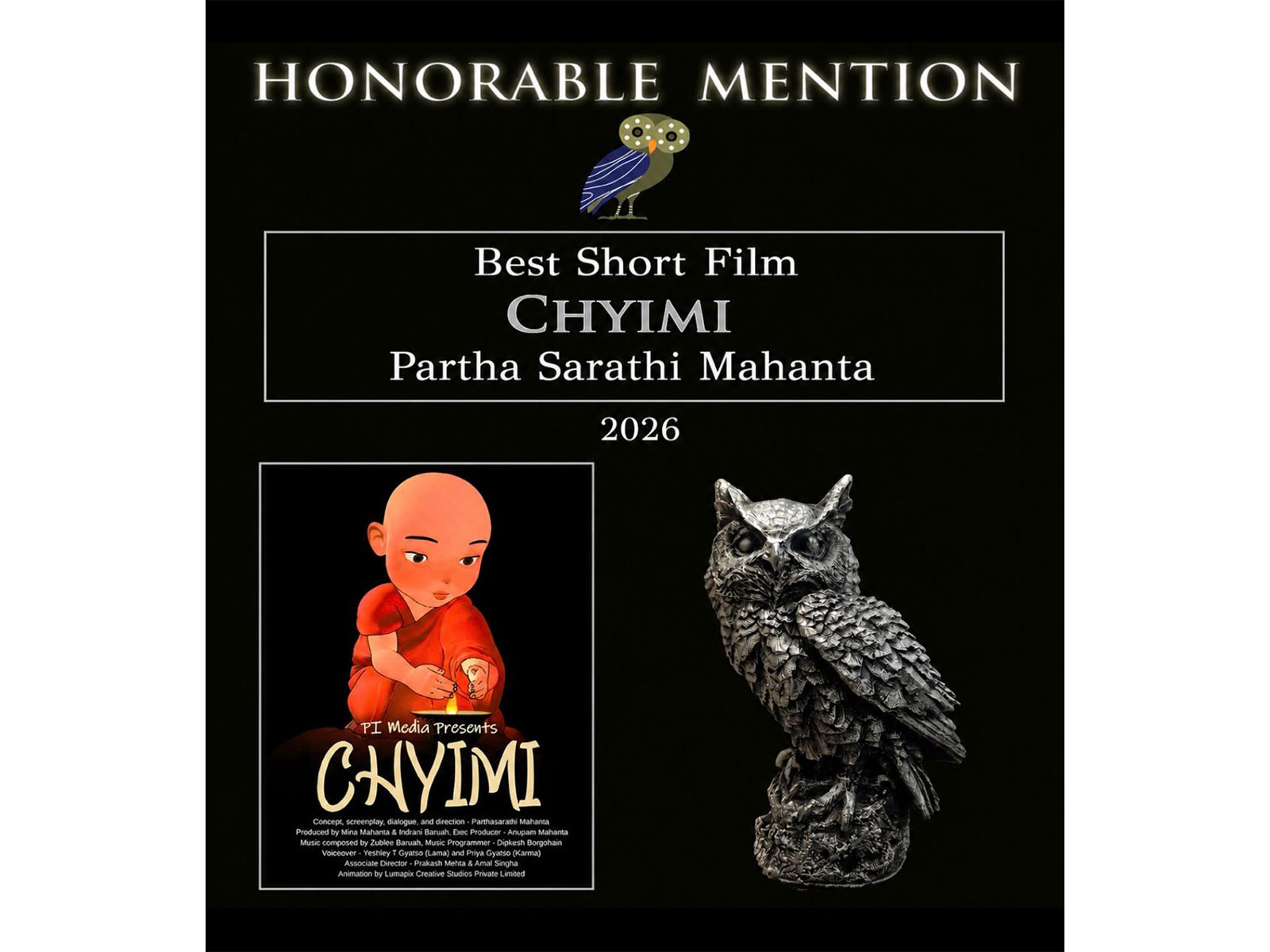 “Chyimi” receives honourable Mention at Athens Marathon Film Awards (Photo/ANI)