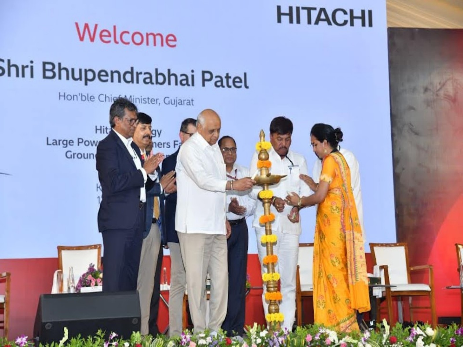 Gujarat CM Bhupendra Patel performs 'bhoomi poojan' (Photo/Gujarat CMO) Gujarat CM Bhupendra Patel performs 'bhoomi poojan' (Photo/Gujarat CMO)