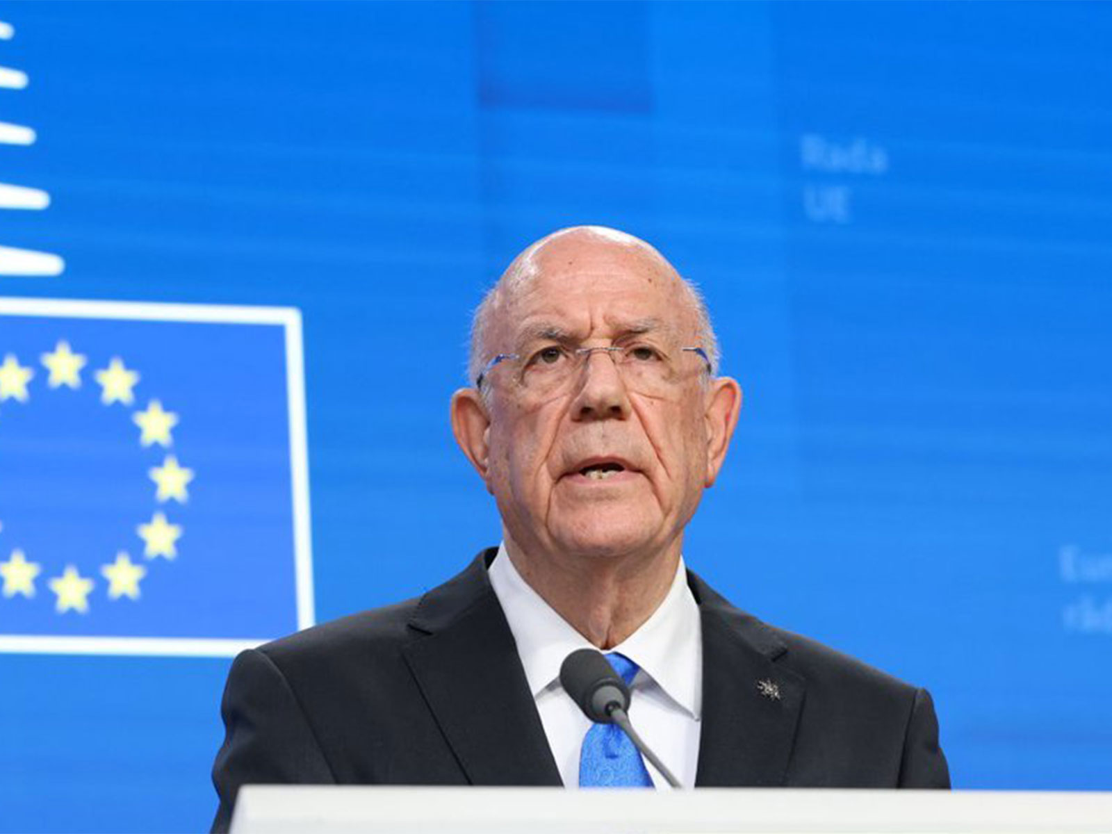 Finance minister of Cyprus, which holds presidency of the Council of the EU  Photo credit/x/@CY2026EU)