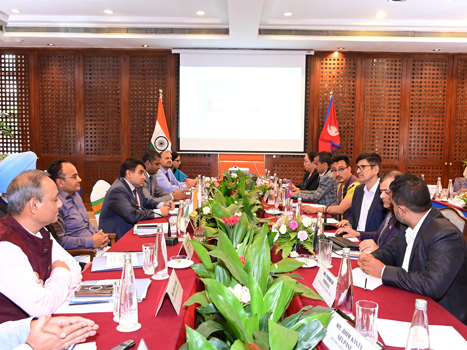 10th Project Steering Committee (PSC) and the 8th Joint Working Group (JWG) meetings between India and Nepal (Photo: EoI Kathmandu)