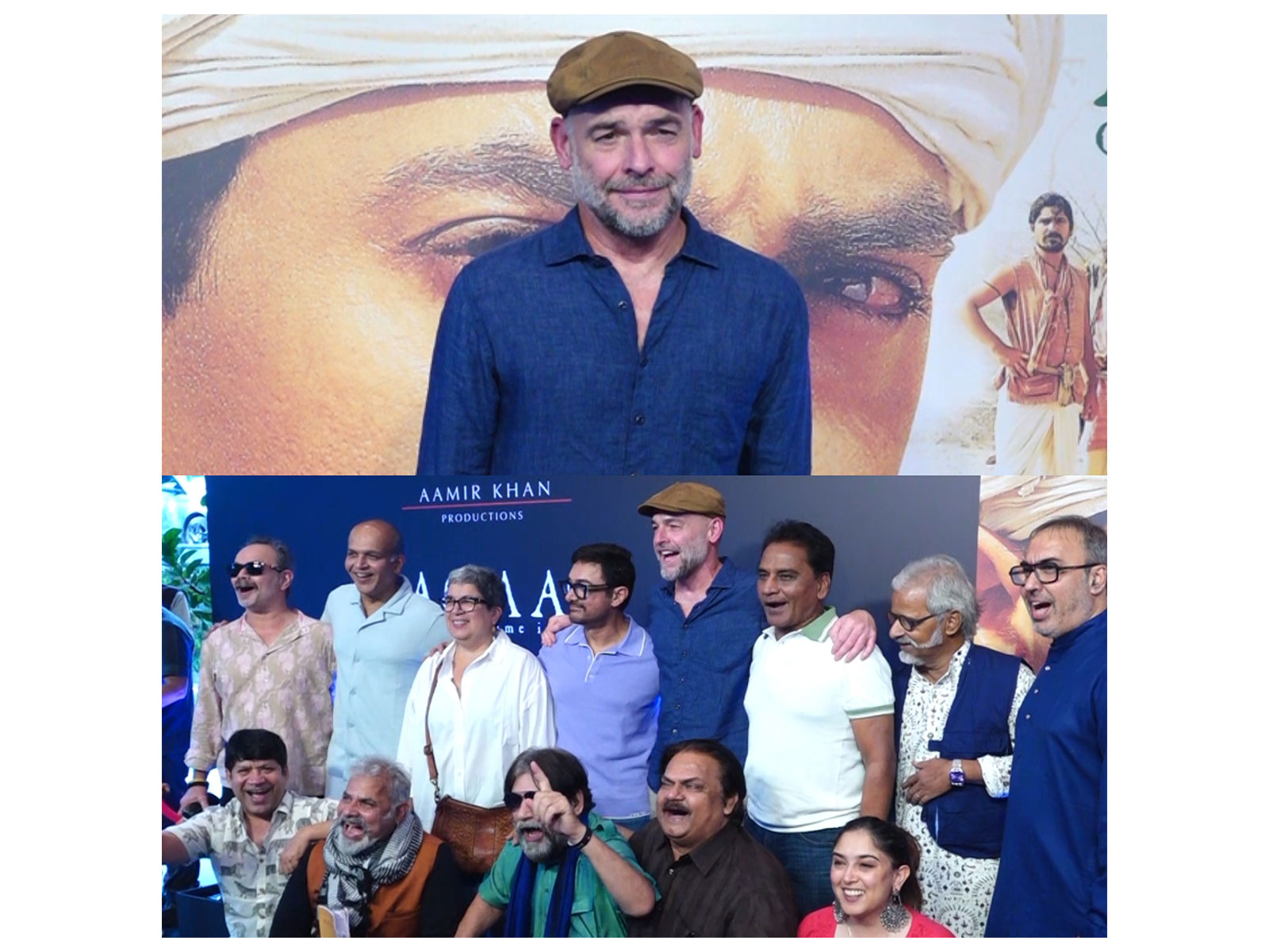 Paul Blackthorne joins 'Lagaan' team at film screening (Photo/ANI)