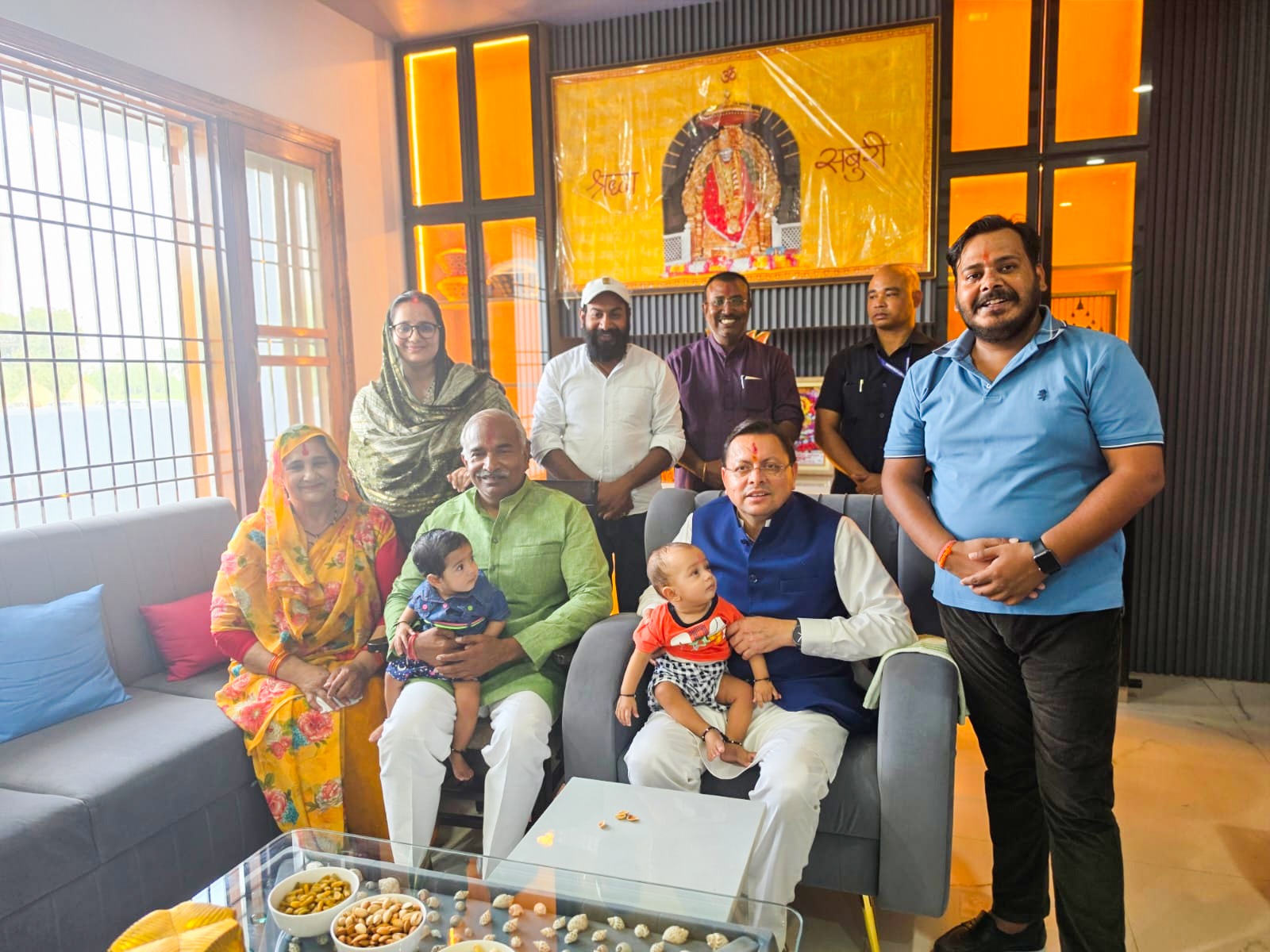 Uttarakhand CM Pushkar Singh Dhami meets family of MLA Arvind Pandey (Photo/CMO) Uttarakhand CM Pushkar Singh Dhami meets family of MLA Arvind Pandey (Photo/CMO)