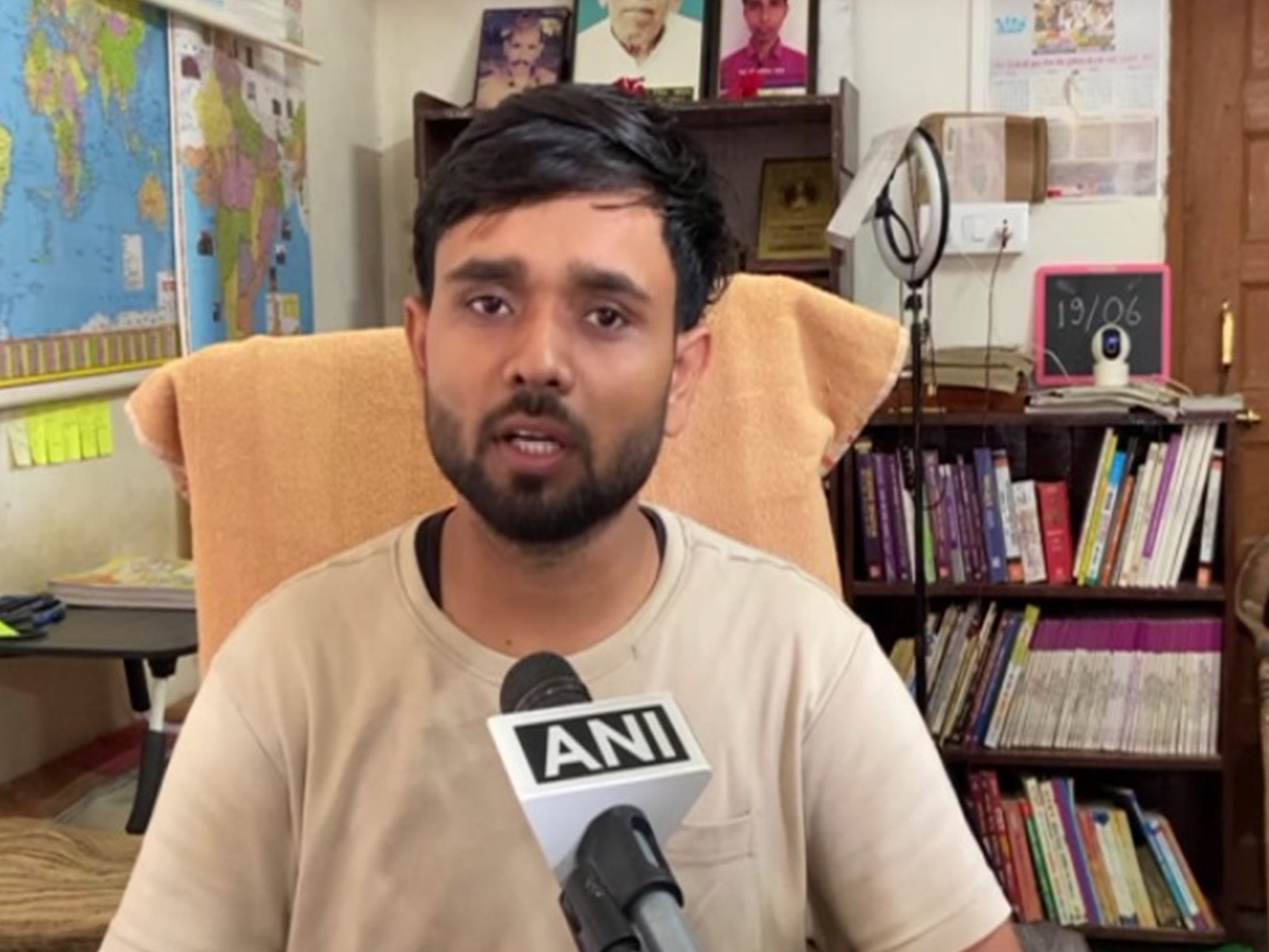 Ashutosh Yadav, the Kanpur youth who has penned a heartfelt letter to Prime Minister Narendra Modi (Photo/ANI)