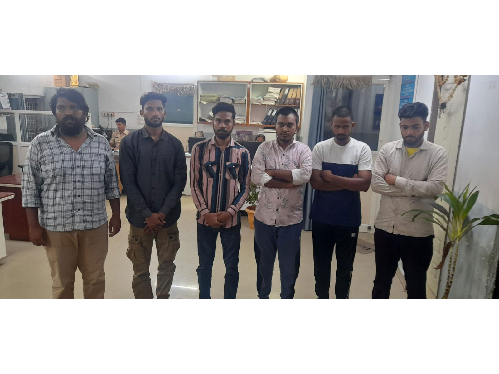 Six persons arrested for a forgery case (Photo/ANI) Six persons arrested for a forgery case (Photo/ANI)