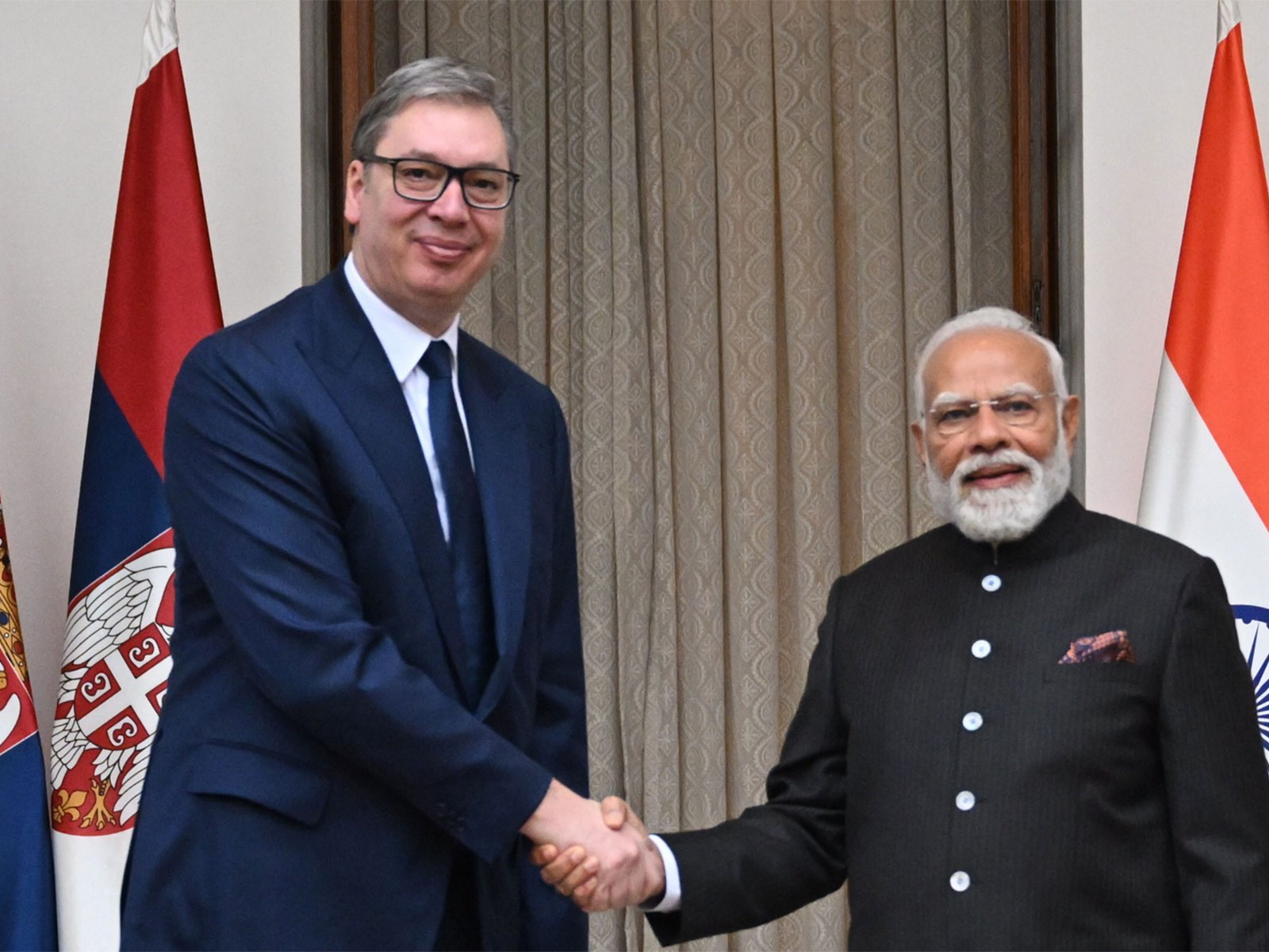 Prime Minister Narendra Modi and Serbian President Aleksandar Vučić. (Photo: X/@narendramodi)