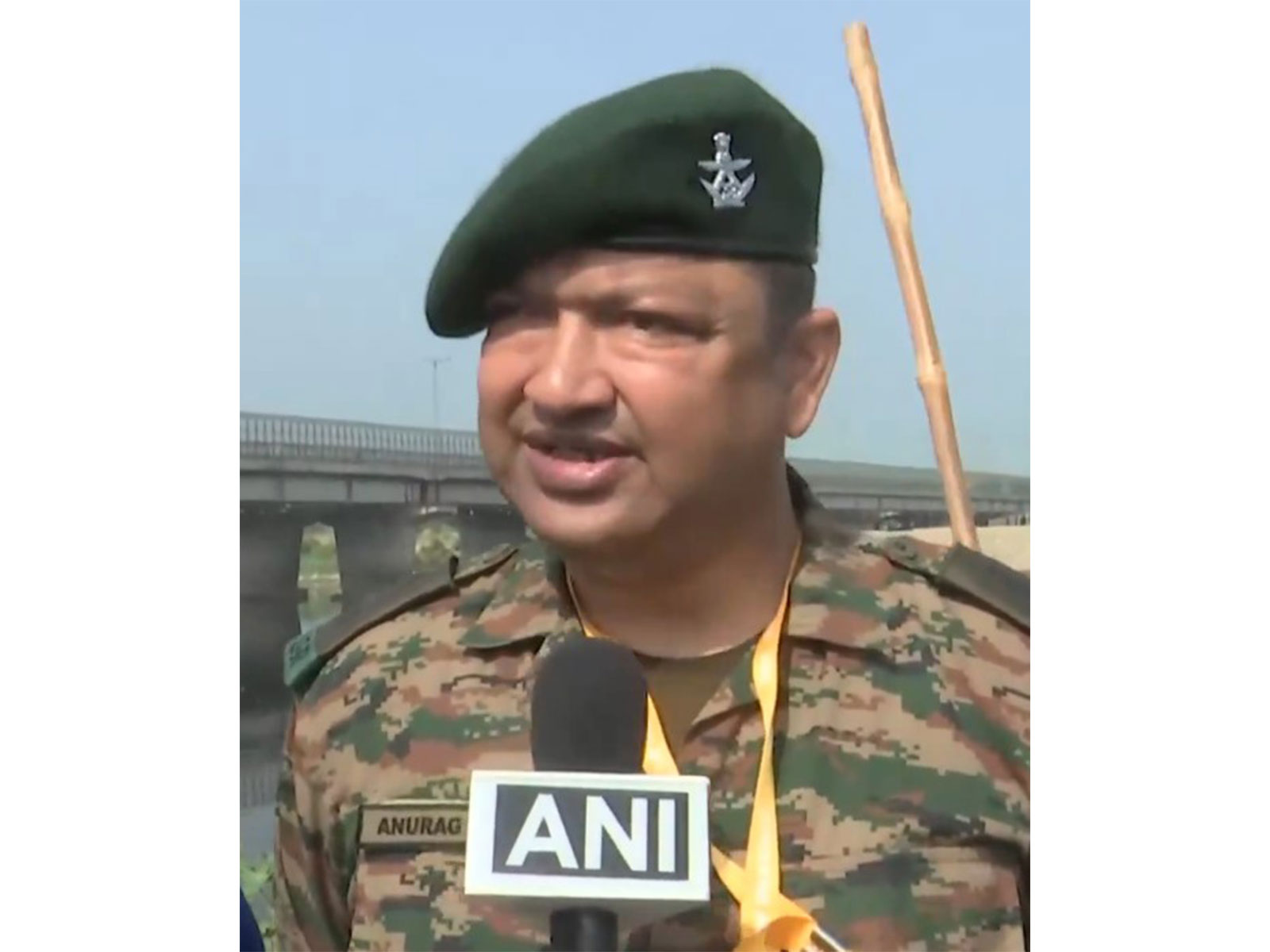 Officer Commanding of the Yamuna Task Force, Lieutenant Colonel Anurag Singh (Photo/ANI)