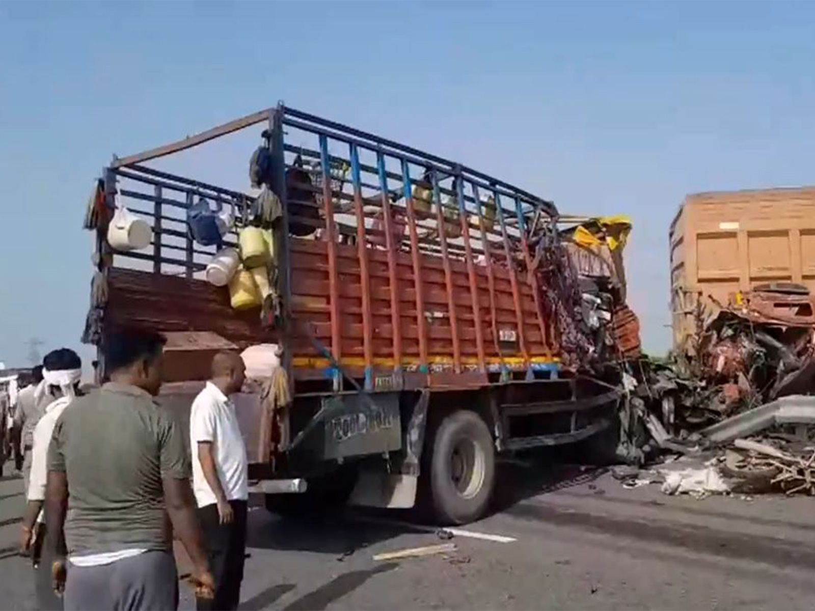 Visual from the collision site (Photo: ANI) Visual from the collision site (Photo: ANI)