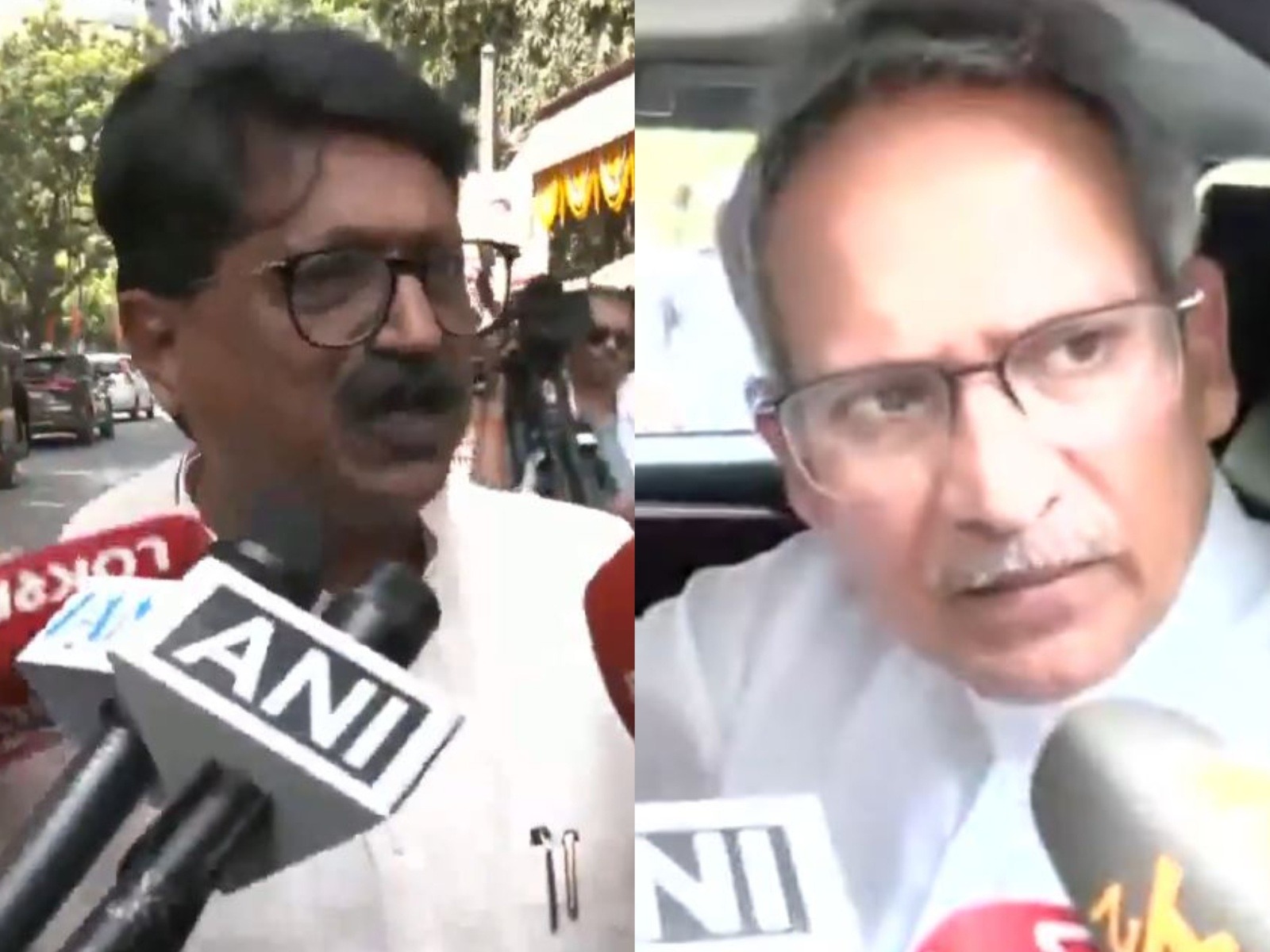 Shiv Sena (UBT) leaders MP Anil Desai (R) and Arvind Sawant (L) (Photo/ANI) Shiv Sena (UBT) leaders MP Anil Desai (R) and Arvind Sawant (L) (Photo/ANI)