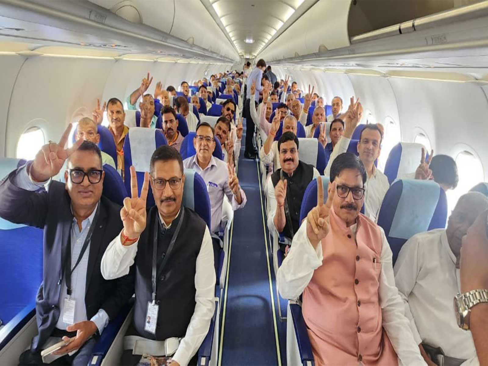 First commercial flight from Noida International Airport (Photo/@DhirendraGBN) First commercial flight from Noida International Airport (Photo/@DhirendraGBN)
