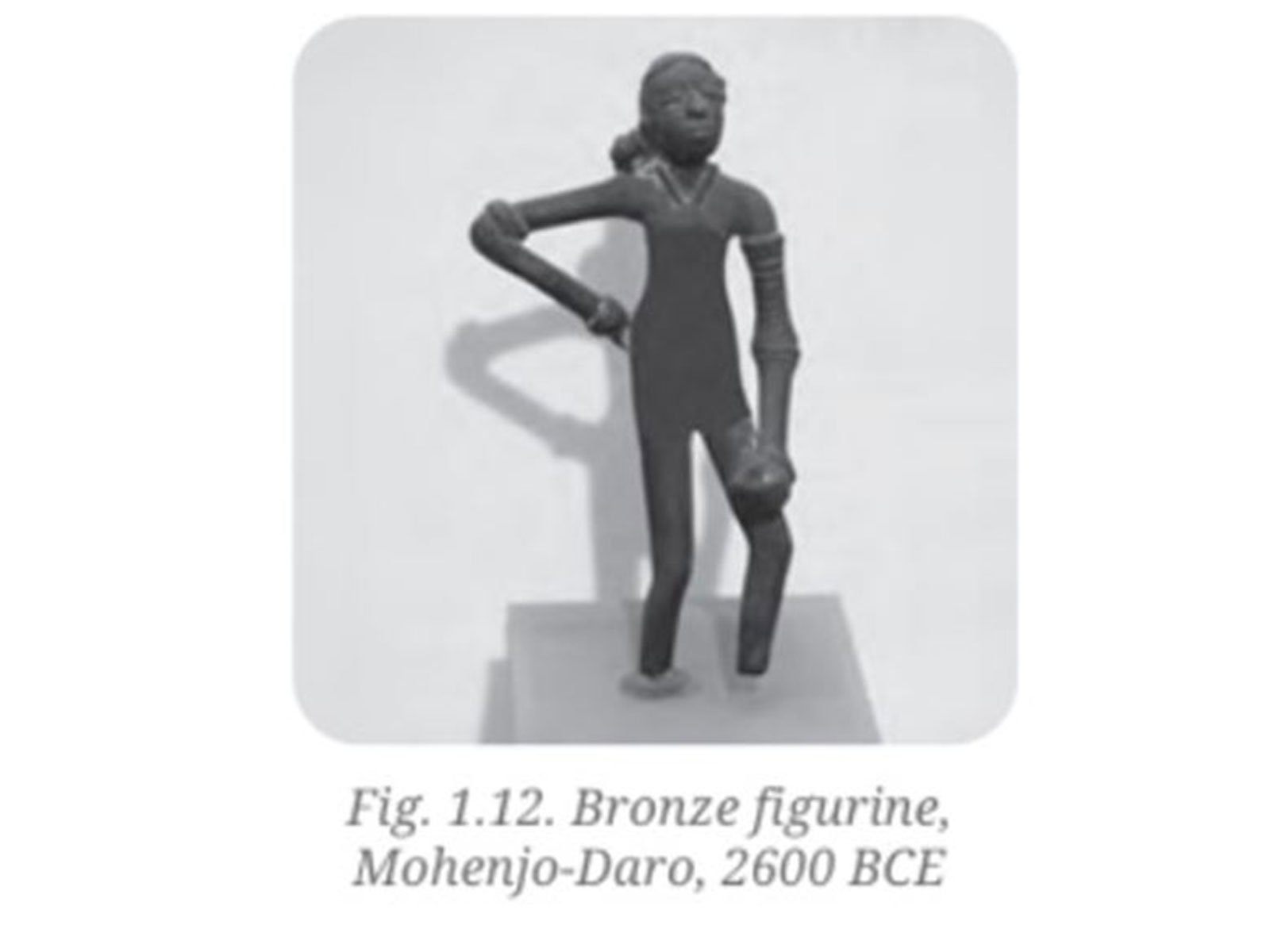 Image of Indus Valley ‘dancing girl’ in new class 9 art textbook (Photo/NCERTtextbook)