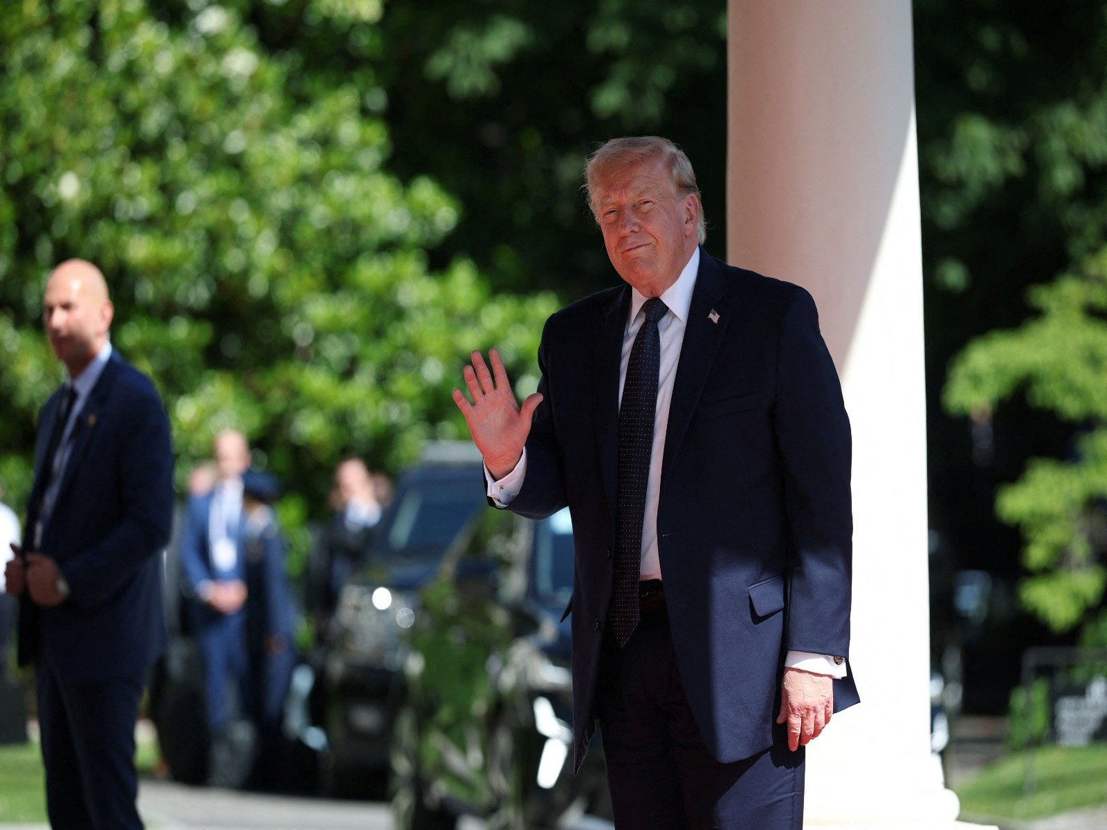 US President Donald Trump in Évian-les-Bains, France, to attend the 52nd G7 Summit. (Photo/Reuters( US President Donald Trump in Évian-les-Bains, France, to attend the 52nd G7 Summit. (Photo/Reuters(