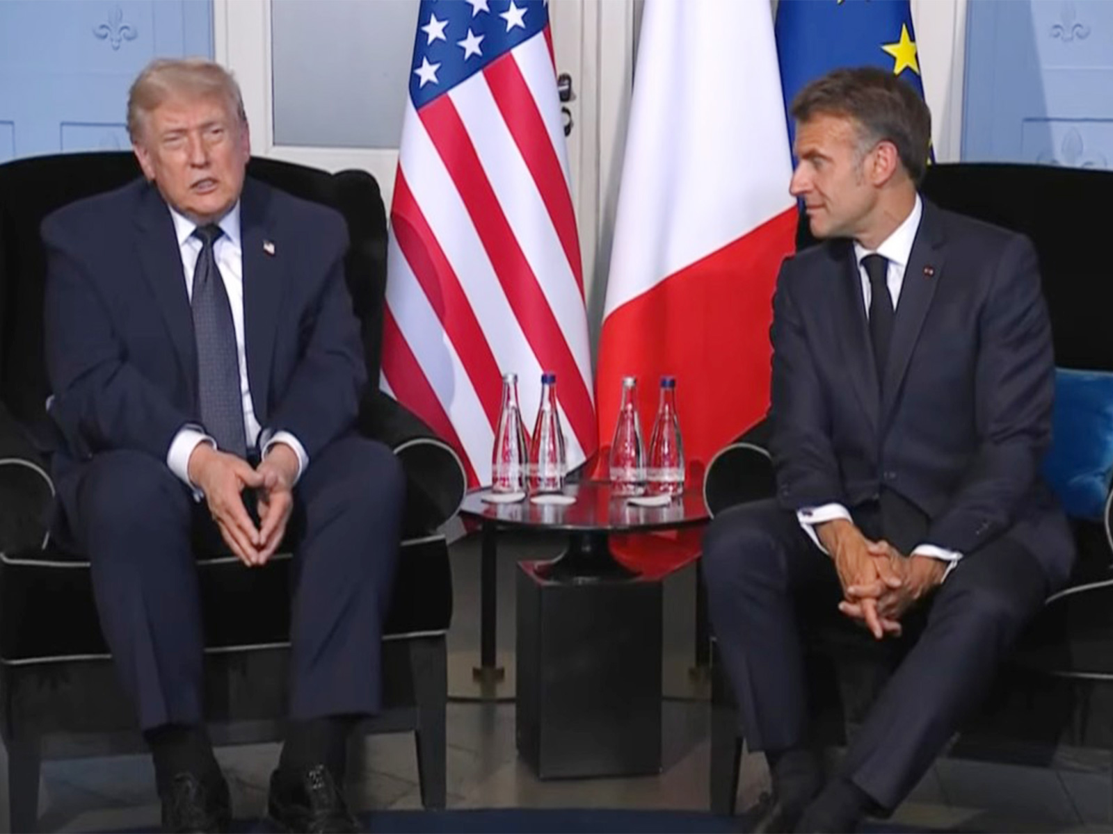 US President Donald Trump and French President Emmanuel Macron (Photo/YouTube/รlysรฉe) US President Donald Trump and French President Emmanuel Macron (Photo/YouTube/รlysรฉe)
