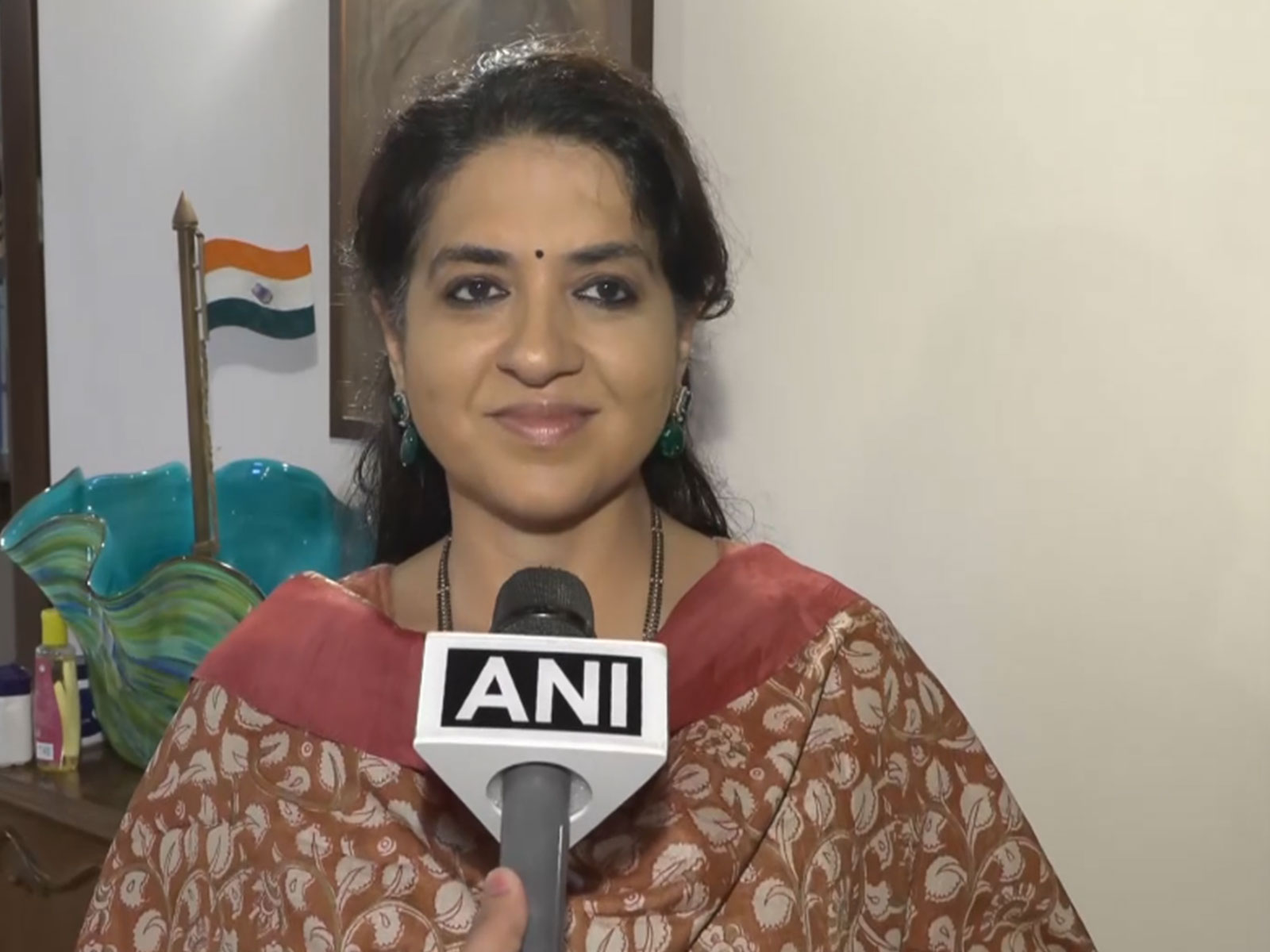 Shiv Sena leader Shaina NC (Photo/ANI)