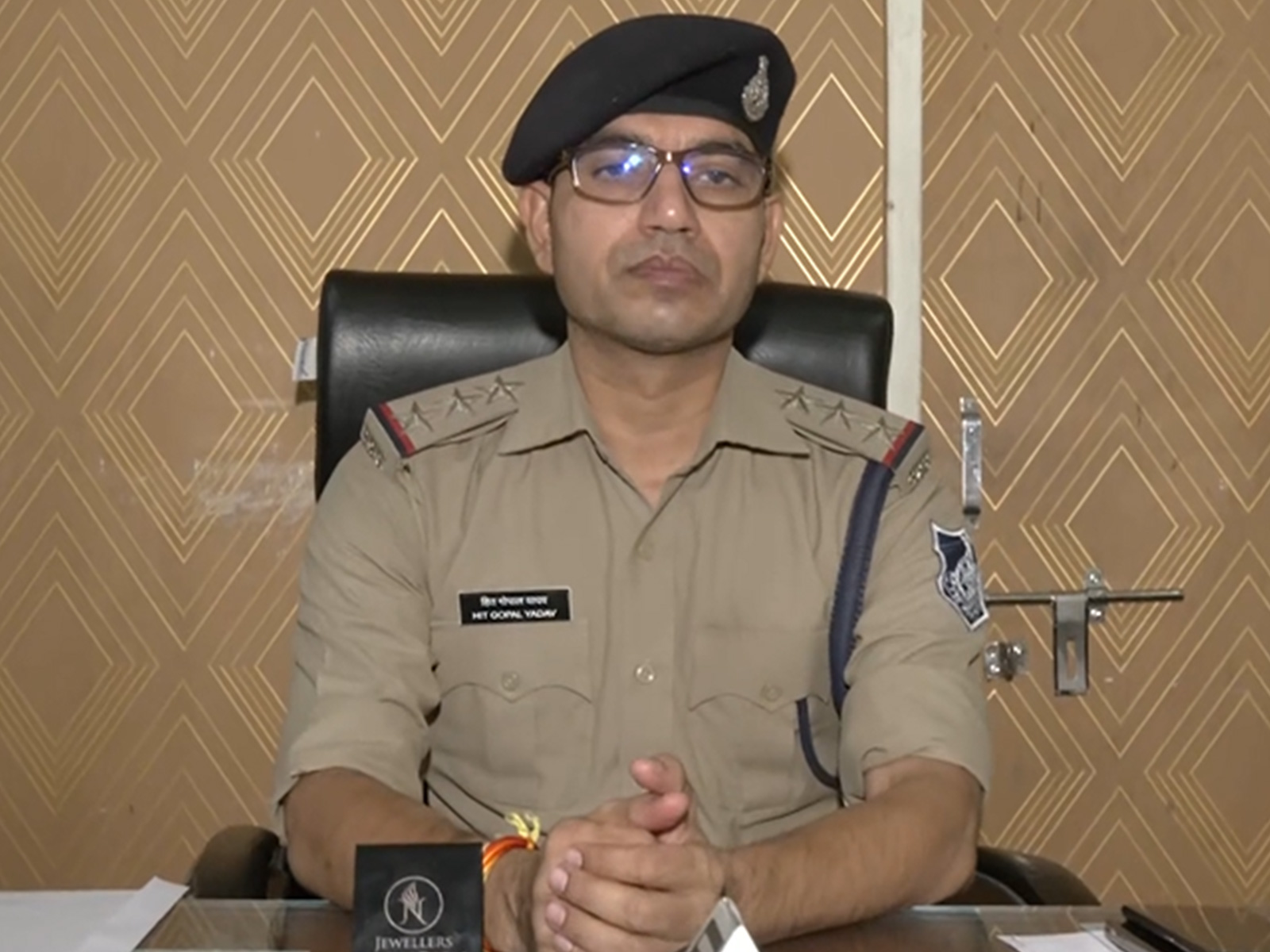 Annapurna police station incharge Hit Gopal Yadav (Photo/ANI) Annapurna police station incharge Hit Gopal Yadav (Photo/ANI)