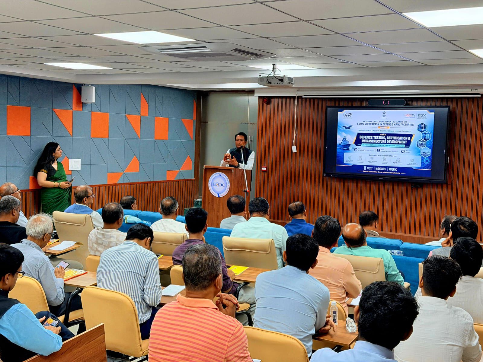 The ‘Defence Testing, Certification & Infrastructure Development’ workshop, held at the organisation’s campus(Photo/Gujarat CMO)