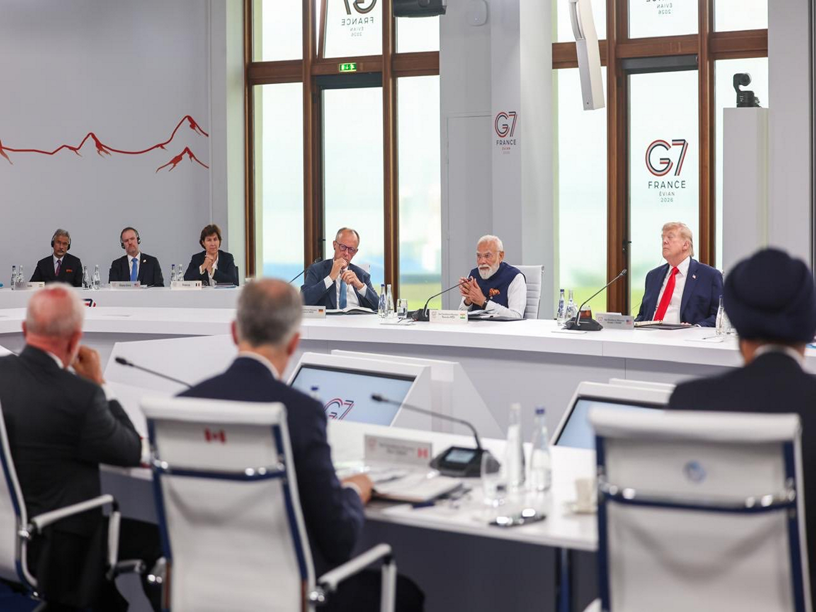 Prime Minister Narendra Modi at G7 outreach summit (Photo/X@MEAIndia)