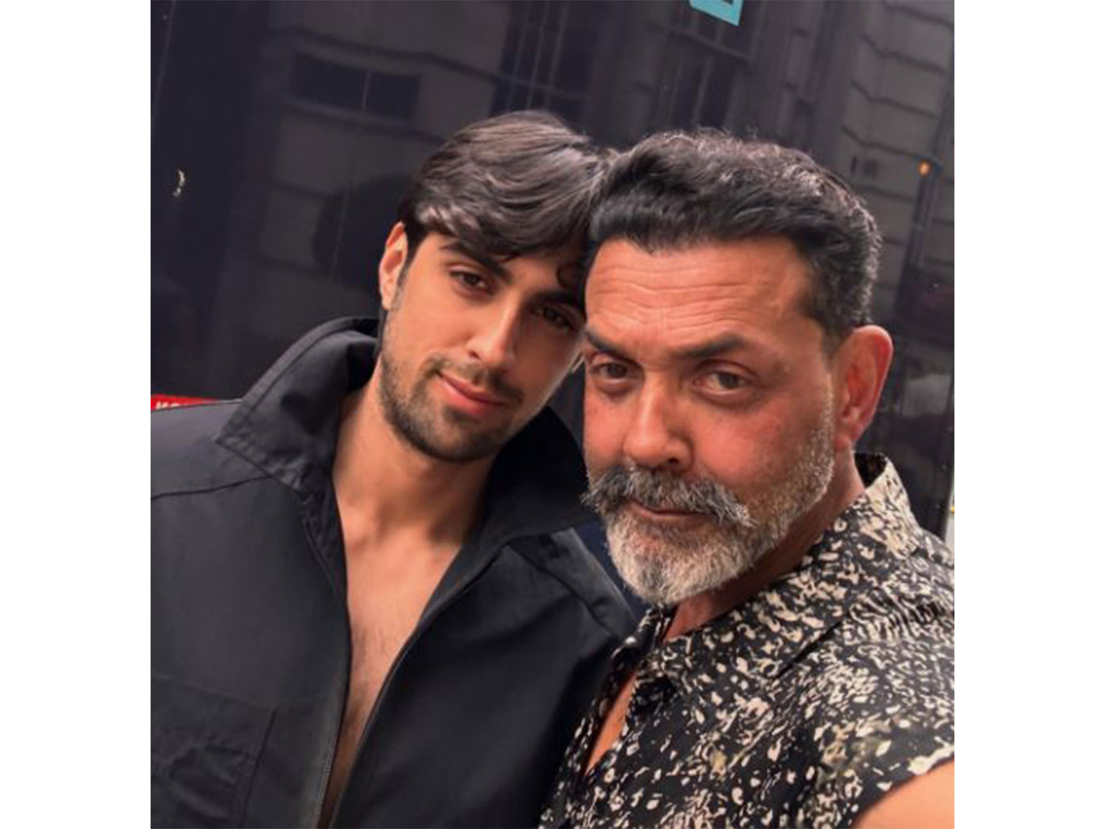 Bobby Deol and his son (Image source: Bobby's Instagram)