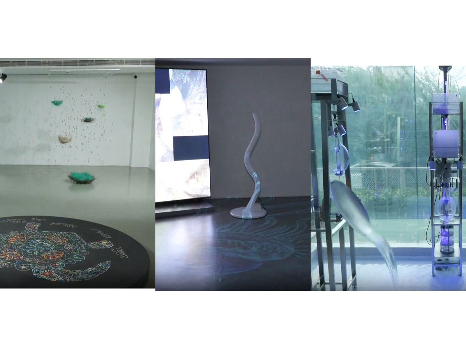 eco orot 's'Ocean Tears' and 'Plastic Mandala', Hyewon Kwon's'Liquid Vision', BOO Jihyun's 'Where is it going' (Photo/ANI) 