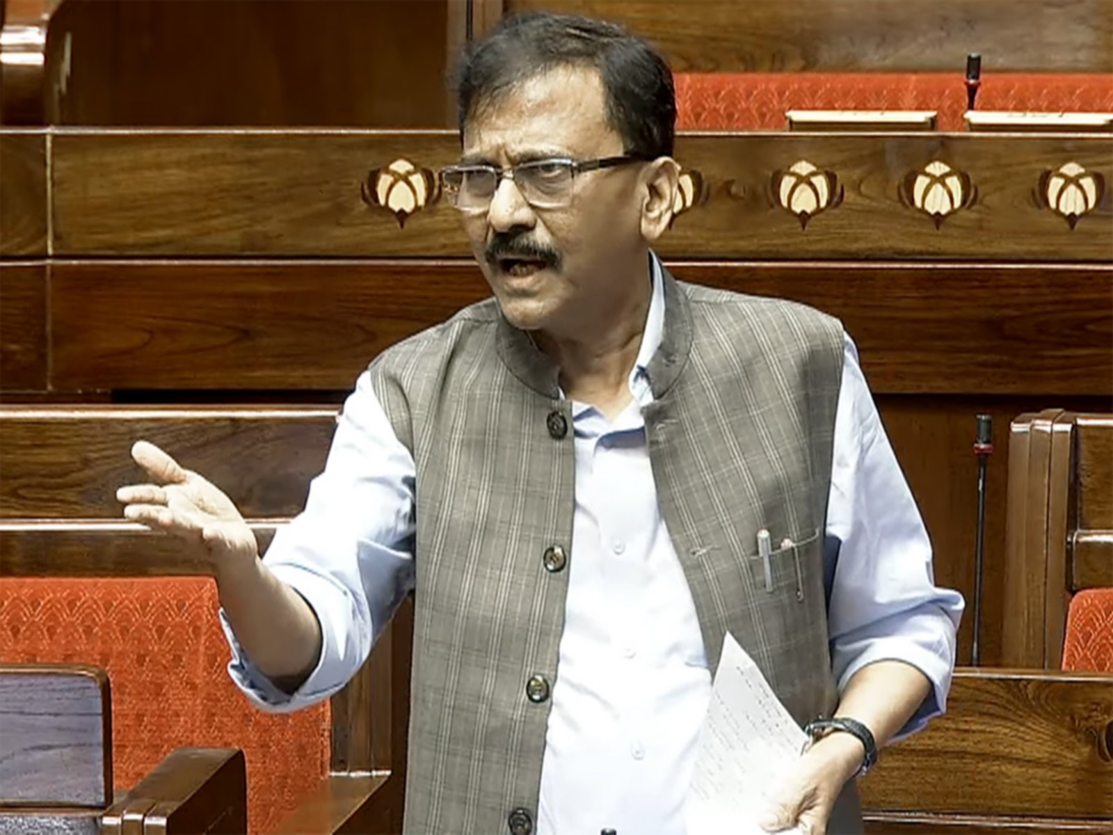 Shiv Sena (UBT) MP Sanjay Raut (Photo/ANI)