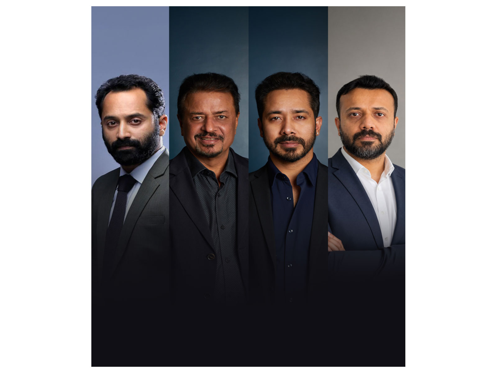 Fahadh Faasil, Kumar Mangat Pathak, Abhishek Pathak, Jeethu Joseph (L to R) (Photo/Panorama Studios) Fahadh Faasil, Kumar Mangat Pathak, Abhishek Pathak, Jeethu Joseph (L to R) (Photo/Panorama Studios)