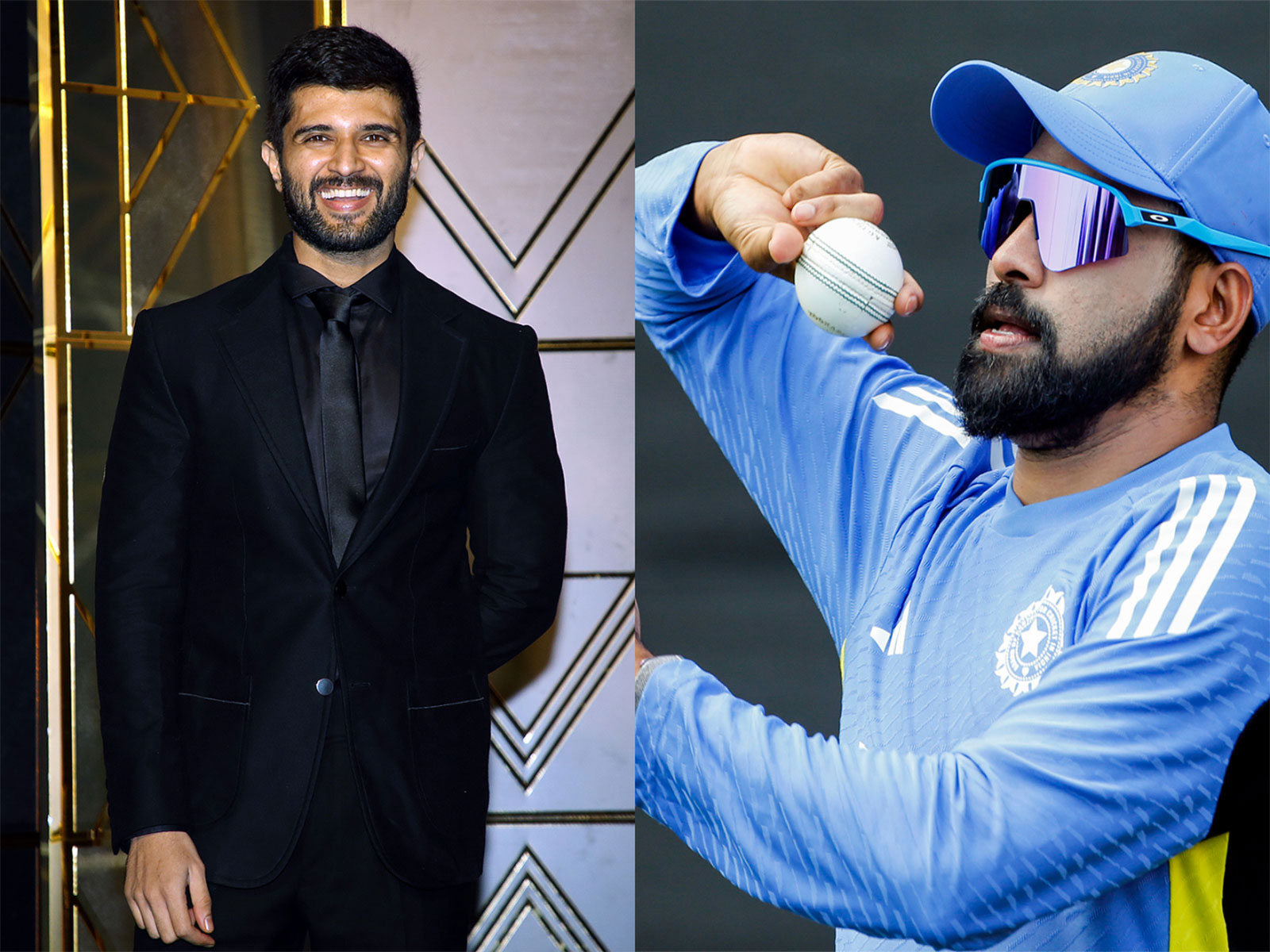 Actor Vijay Deverakonda, Siraj  (File photos/ANI)