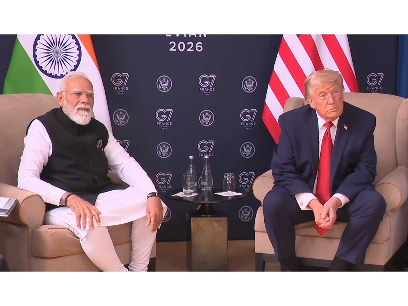Prime Minister Narendra Modi and US President Donald Trump during bilateral meeing at G7 Summit, France (Photo/X/@WhiteHouse) Prime Minister Narendra Modi and US President Donald Trump during bilateral meeing at G7 Summit, France (Photo/X/@WhiteHouse)