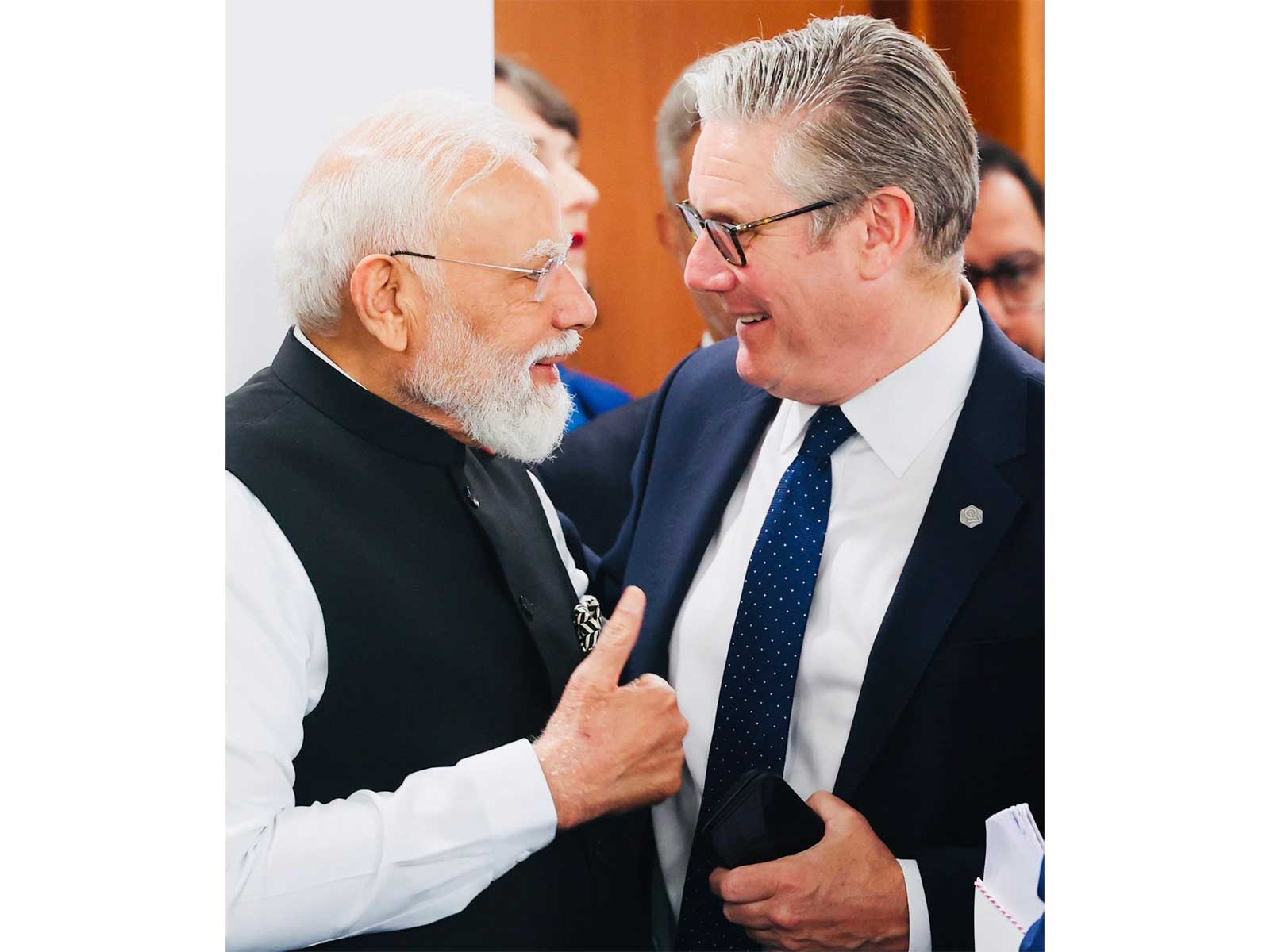 Prime Minister Narendra Modi with British Prime Minister Keir Starmer (Photo/X/@narendramodi) Prime Minister Narendra Modi with British Prime Minister Keir Starmer (Photo/X/@narendramodi)