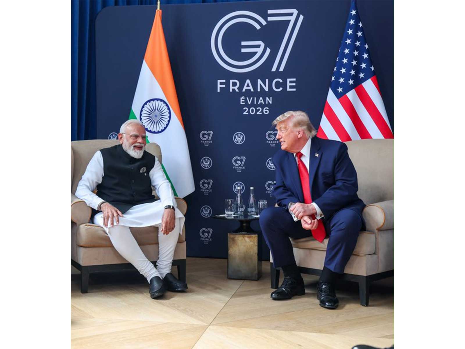Prime Minister Narendra Modi and US President Donald Trump during a bilateral meeting on the sidelines of the G7 Summit in Évian-les-Bains, France. (Photo: X/@narendramodi)