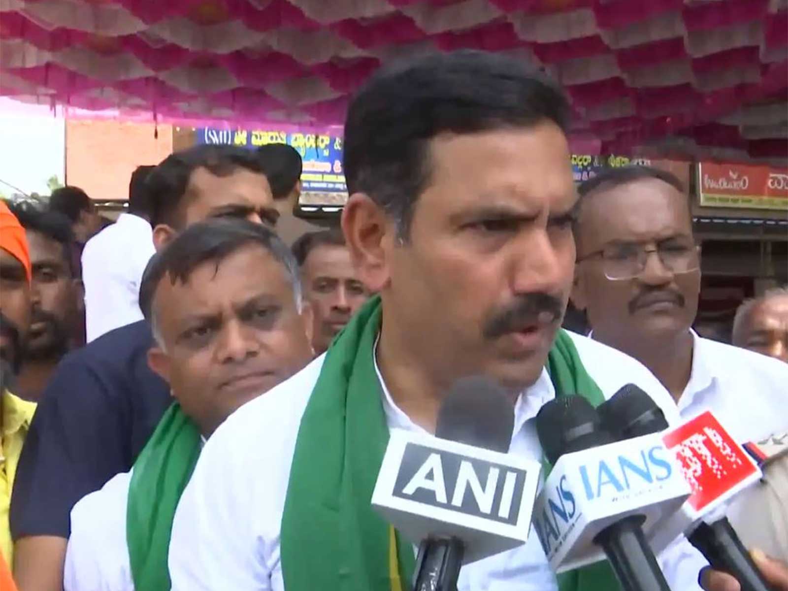 Karnataka BJP President B Y Vijayendra (Photo/ANI)