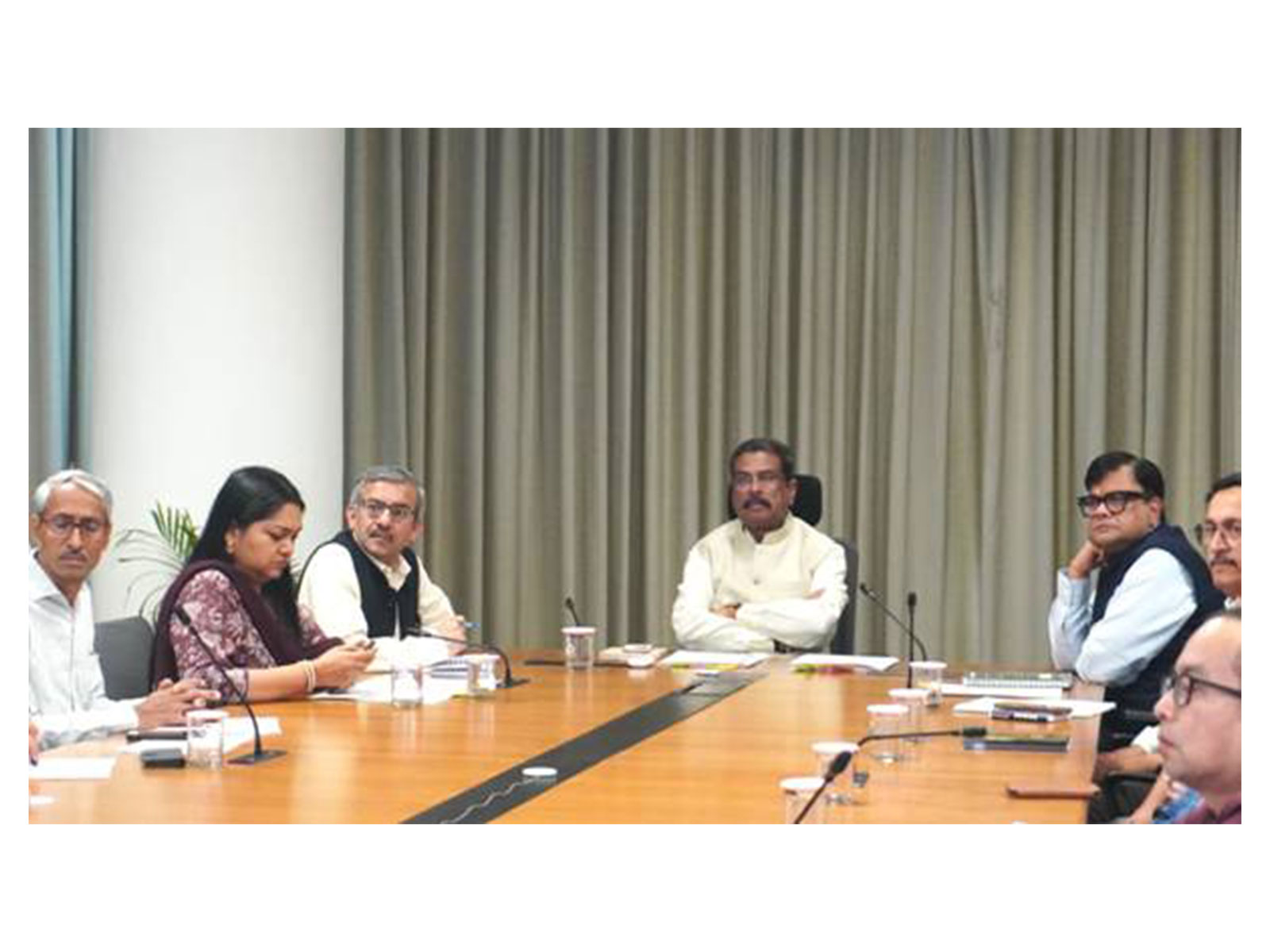 Dharmendra Pradhan chairs high-level review meeting to assess preparedness for NEET UG Re-Examination (Photo/Ministry of Education)