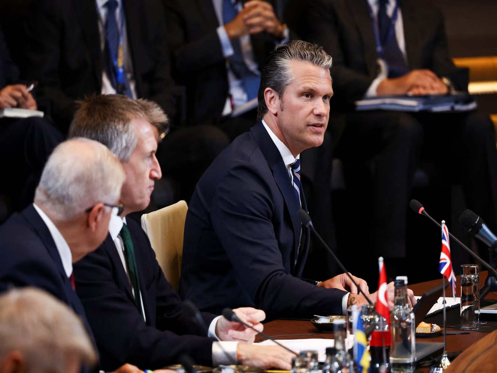 US Secretary of War Pete Hegseth attends a North Atlantic Council (NAC) meeting during the NATO Defence Ministers' gathering at NATO headquarters in Brussels, Belgium. (Photo/Reuters)