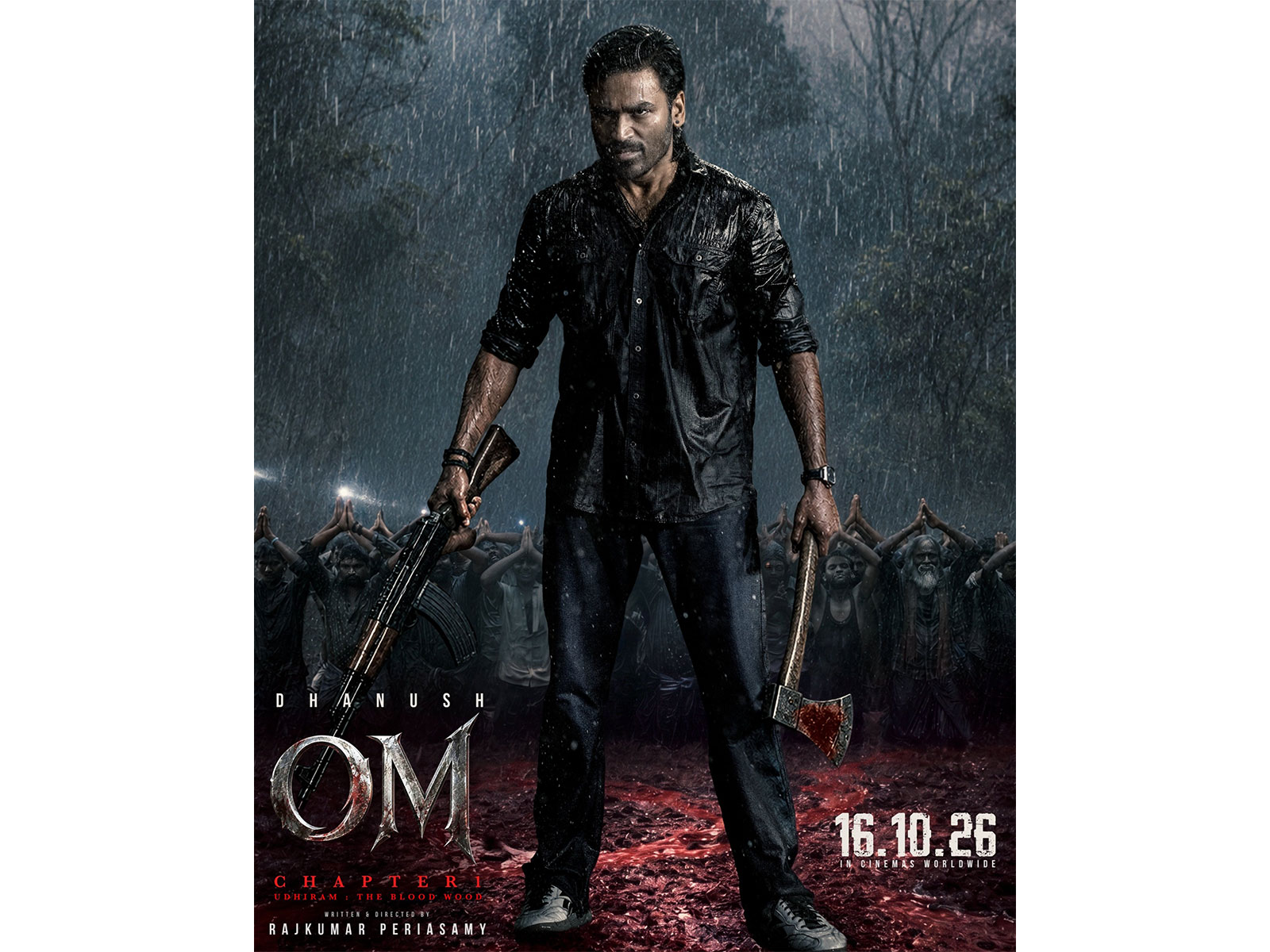 Dhanush in 'OM' first look (Photo/Instagram@divomusicofficial) Dhanush in 'OM' first look (Photo/Instagram@divomusicofficial)