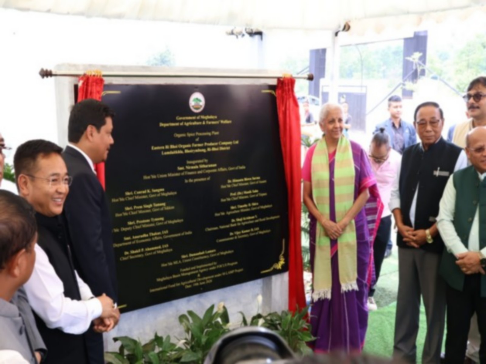 Finance Minister inaugurates North East's largest organic spice processing unit in Meghalaya (Photo/X@nsitharamanoffc)