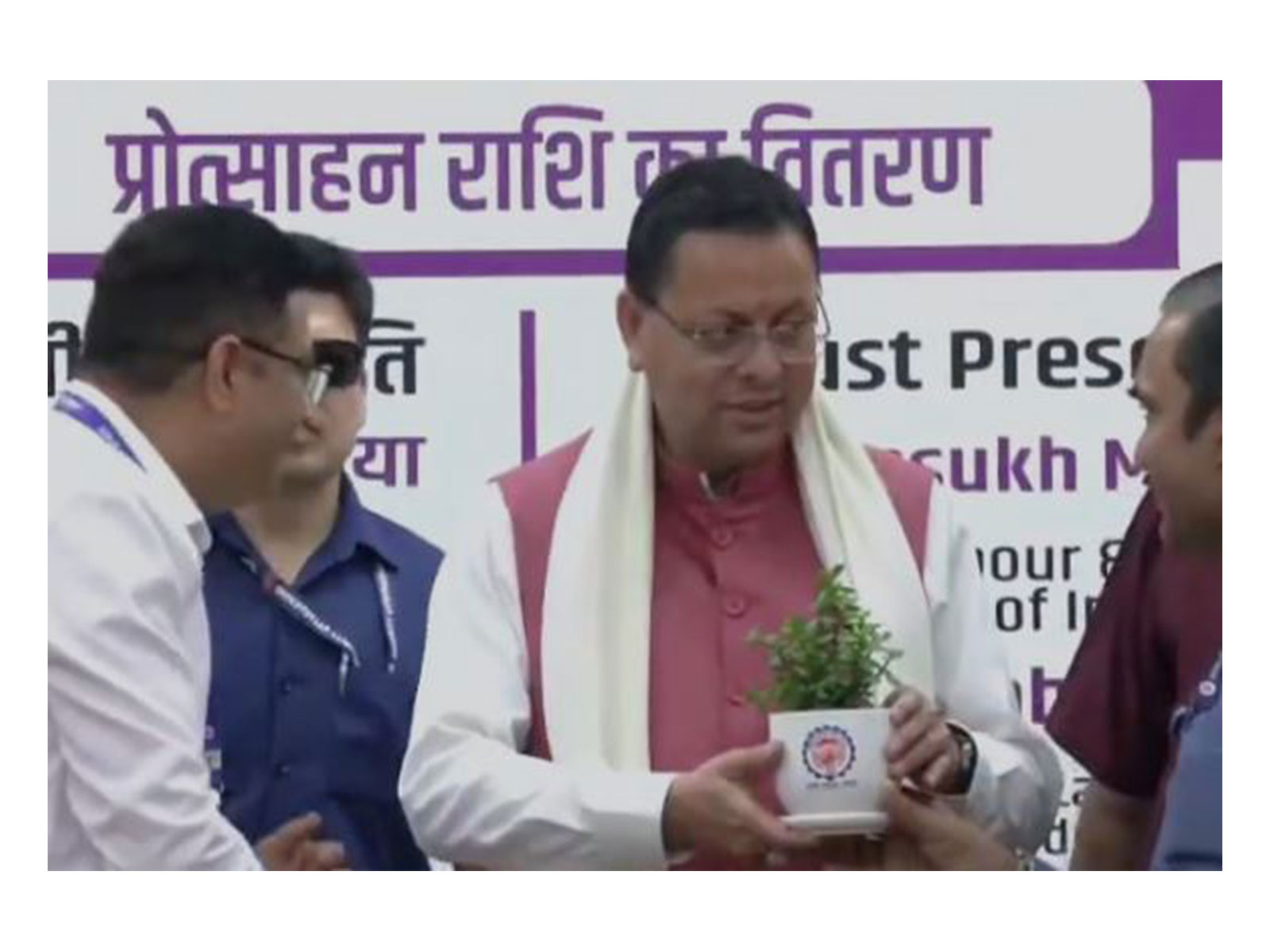 Uttarakhand CM Pushkar Singh Dhami attends 'Viksit Bharat Rozgar Yojana' event (Photo/ANI)