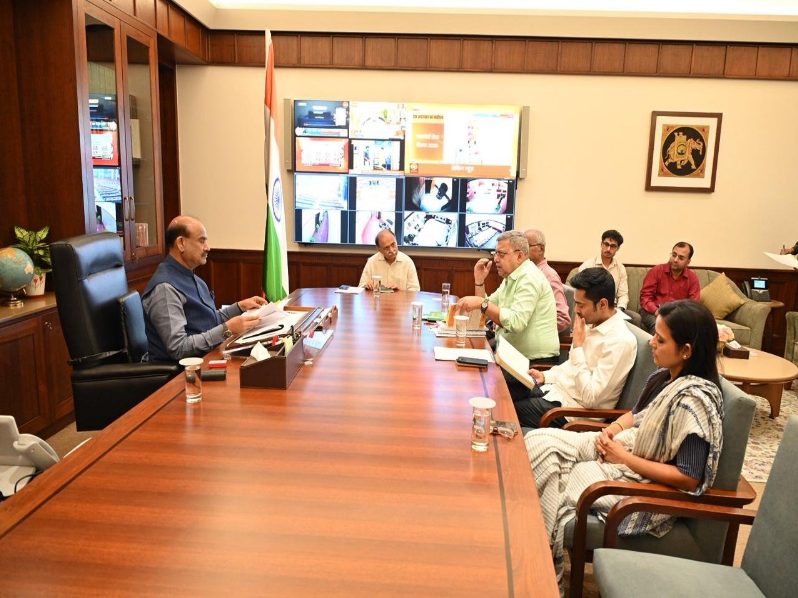 TMC national general secretary and MP Abhishek Banerjee, met Lok Sabha Speaker Om Birla (Photo/ANI)