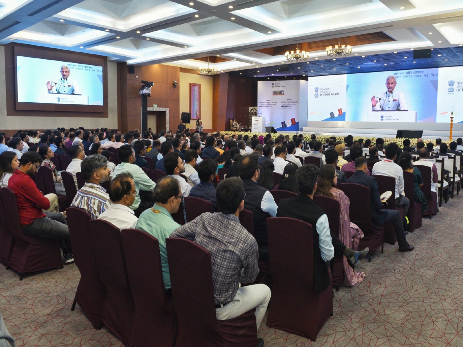 Annual Regional Passport Officers’ Conference at the Sushma Swaraj Bhawan (SSB) in New Delhi (Photo/X@DrSJaishankar)