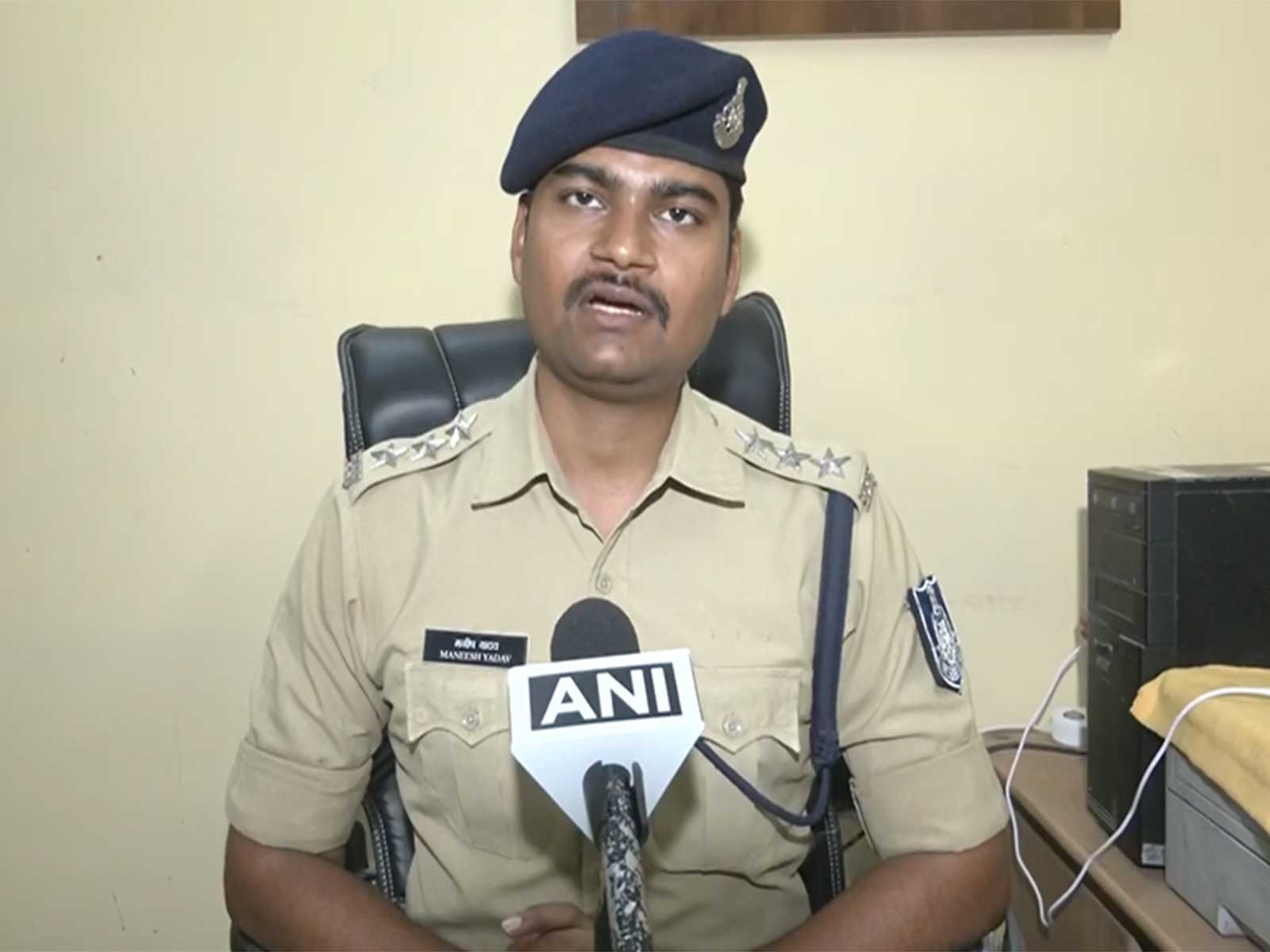 Madhya Pradesh: Behat Sub-Divisional Officer of Police (SDOP) Manish Yadav (Photo/ANI) Madhya Pradesh: Behat Sub-Divisional Officer of Police (SDOP) Manish Yadav (Photo/ANI)