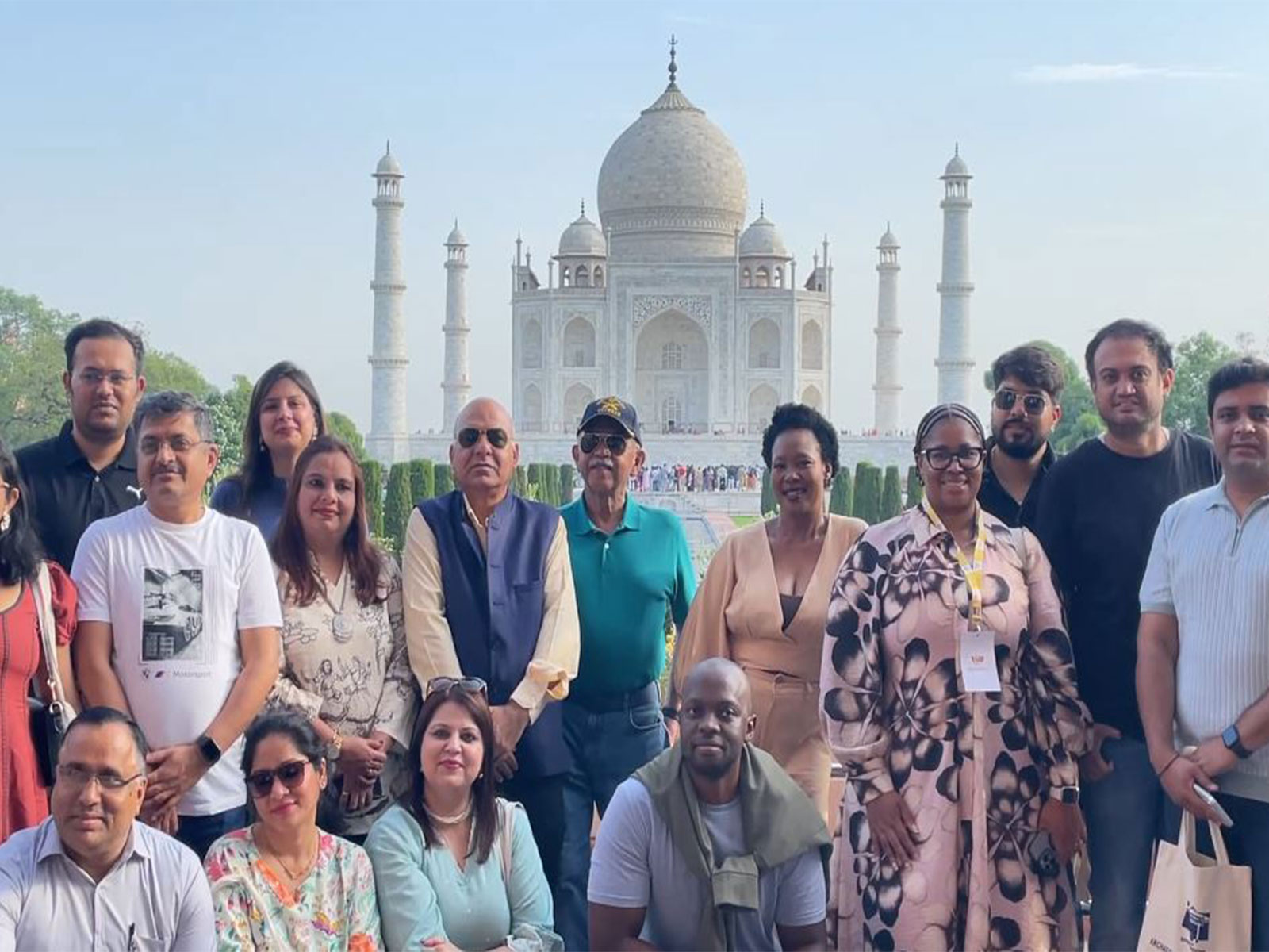 BRICS delegates visit the Taj Mahal (Photo/ANI)