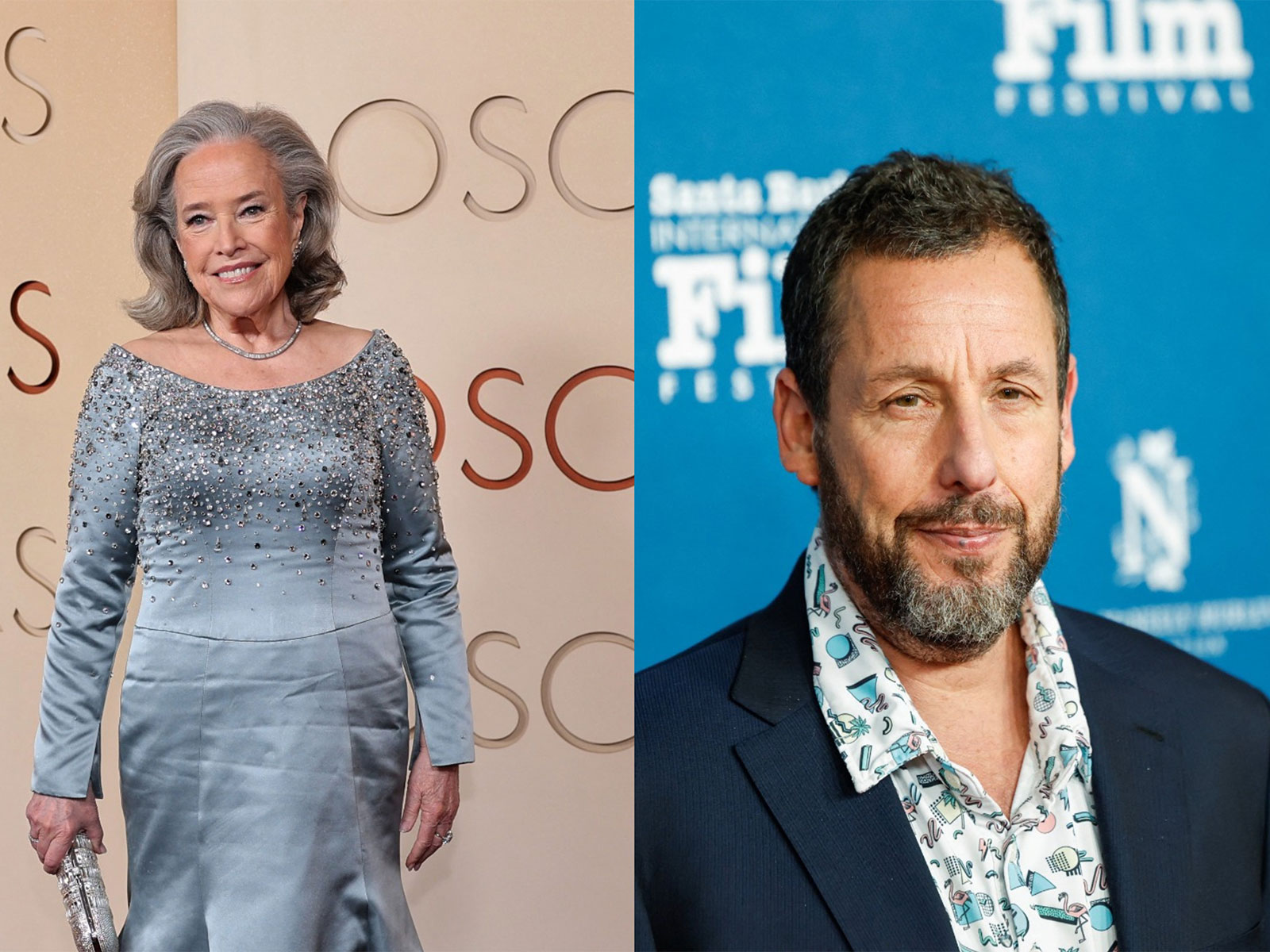 Kathy Bates, Adam Sandler (Photo/Reuters)