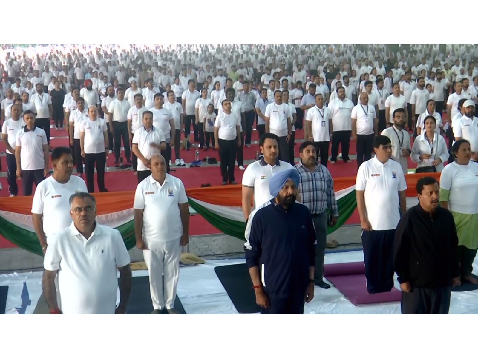 BJP President Nitin Nabin performs Yoga on 12th International Yoga Day (Photo/ANI) BJP President Nitin Nabin performs Yoga on 12th International Yoga Day (Photo/ANI)