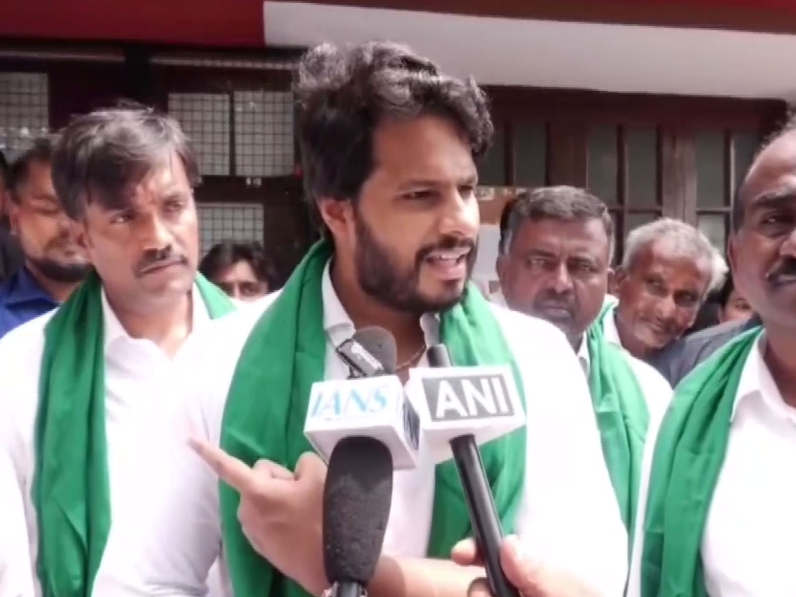 Youth Wing president of JDS Nikhil Kumaraswamy (Photo/ANI)