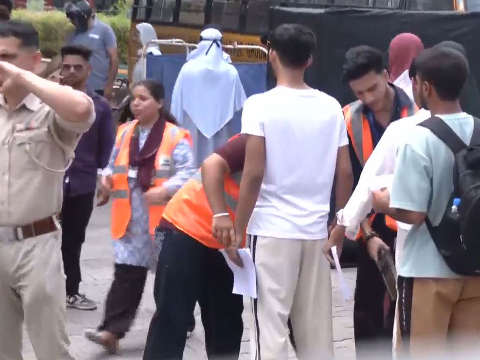 NEET-UG re-exam centre held under tight security (Photo/ANI)