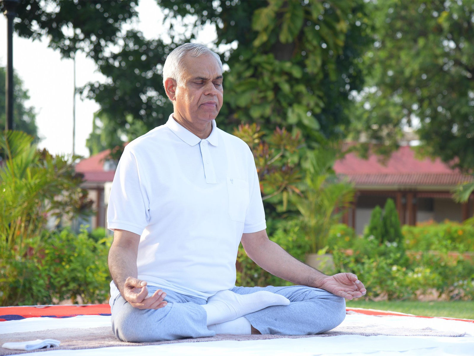 Gujarat governor Acharya Devvrat performs Yoga (Photo/@ADevvrat/X) Gujarat governor Acharya Devvrat performs Yoga (Photo/@ADevvrat/X)